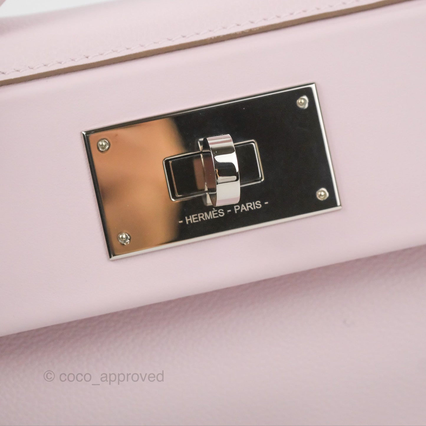 Hermès 24/24 21 Mini Mauve Pale Evercolor Palladium Hardware