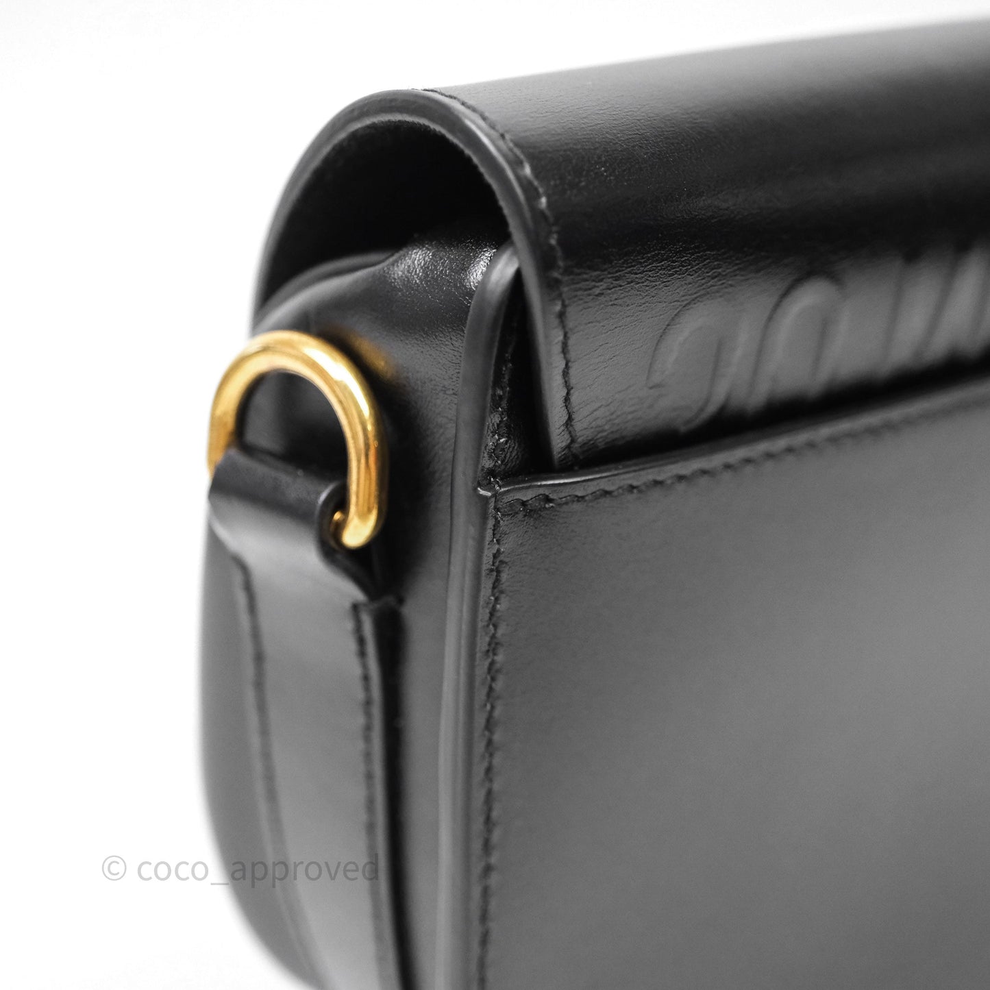Christian Dior Small Bobby Bag Black Box Calfskin