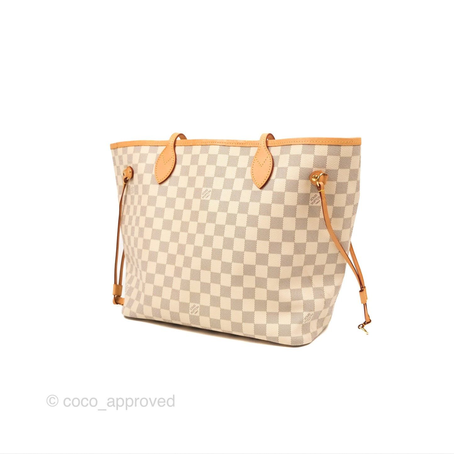 Louis Vuitton Neverfull MM Damier Azur Canvas Tote Bag