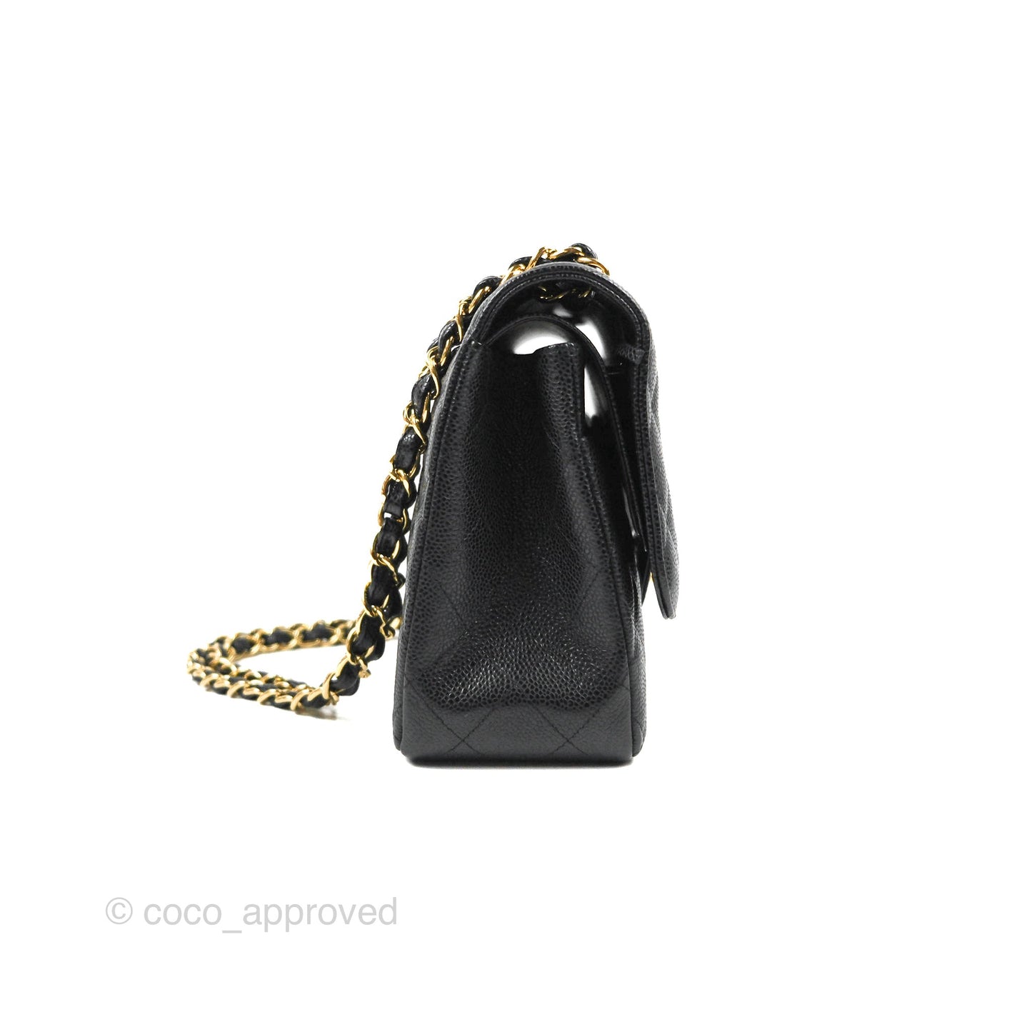 Chanel Jumbo Double Flap Black Caviar Gold Hardware⁣⁣