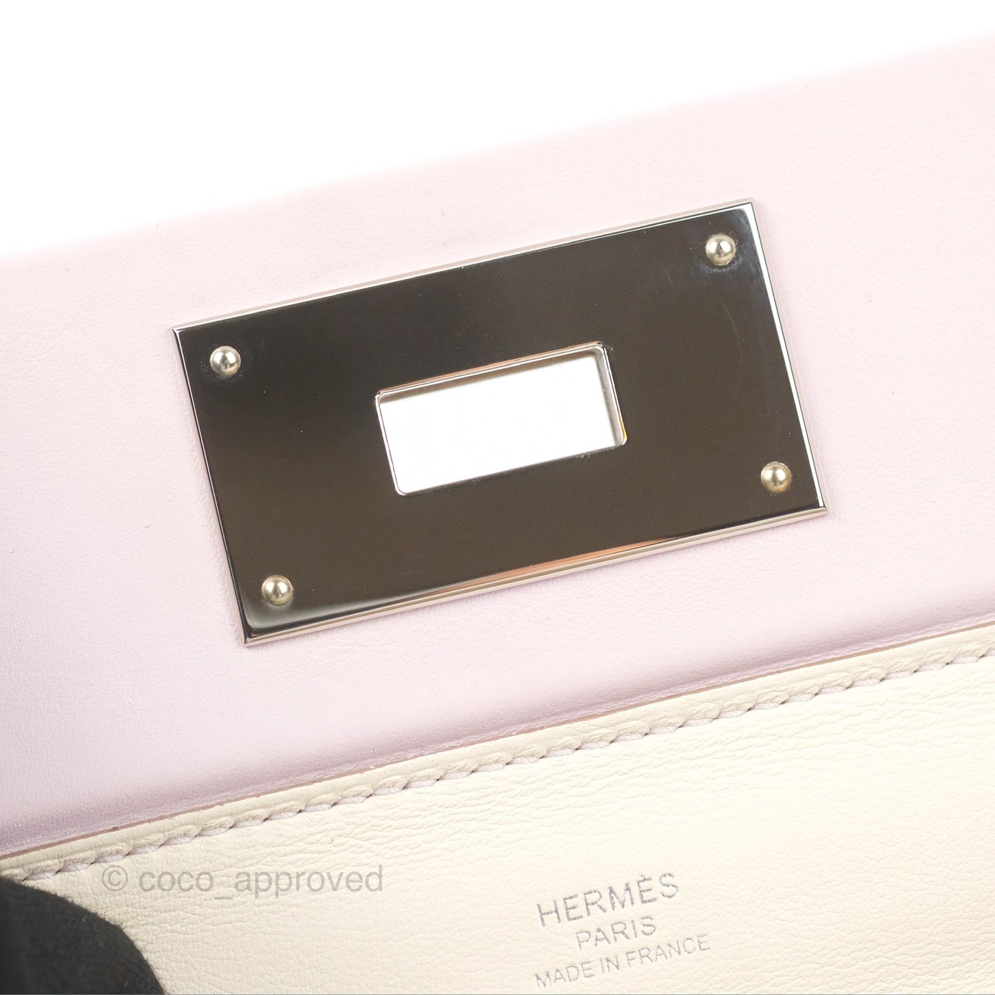 Hermès 24/24 21 Mini Mauve Pale Evercolor Palladium Hardware
