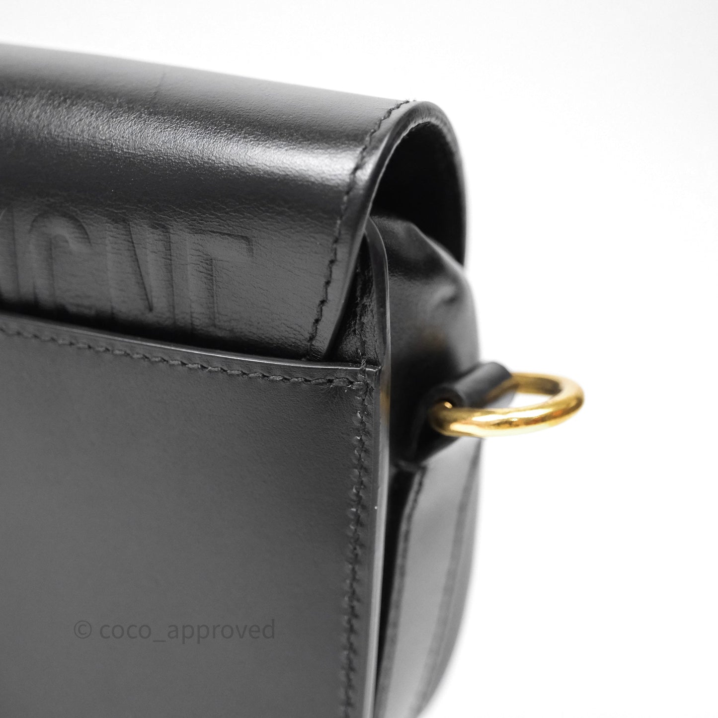 Christian Dior Small Bobby Bag Black Box Calfskin