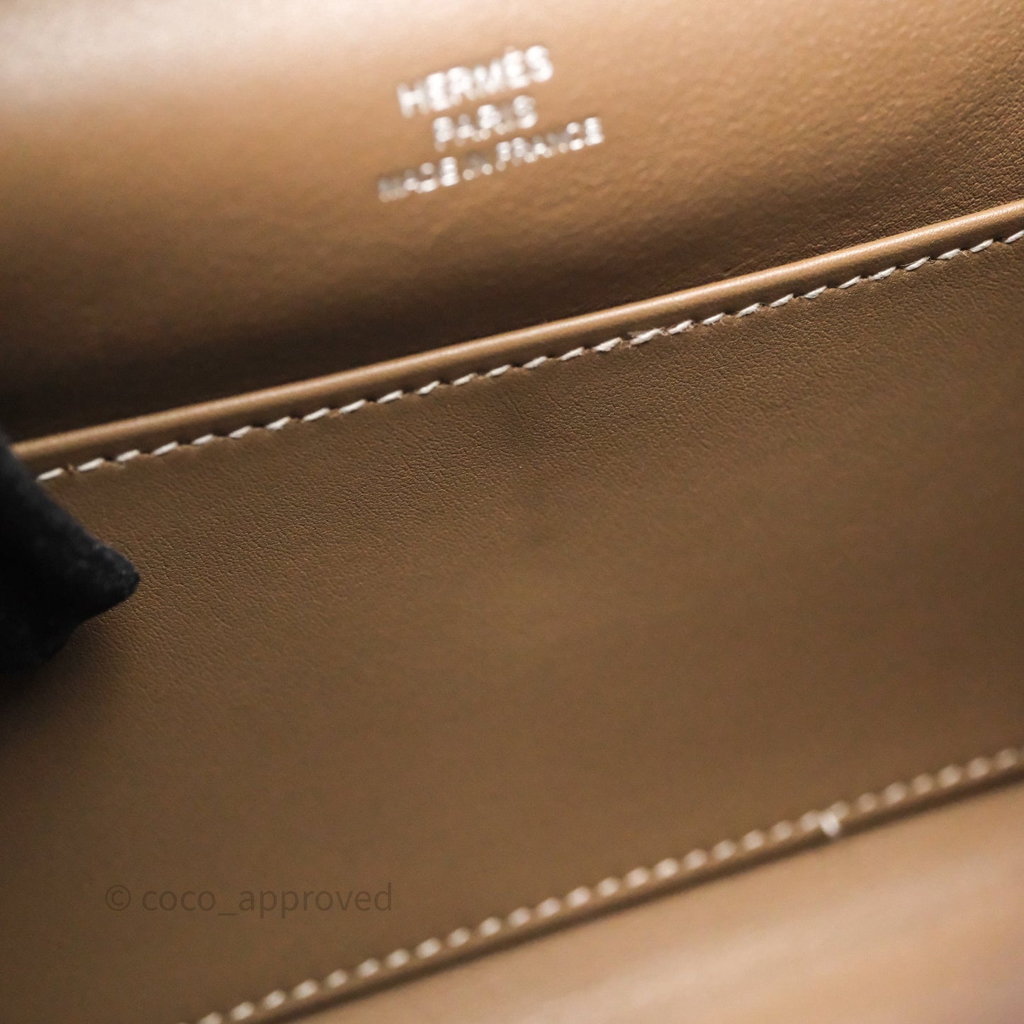 Hermès Kelly Pochette Clutch Etoupe 18 Swift Palladium Hardware