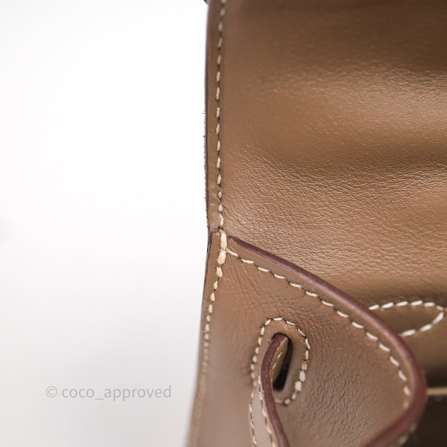 Hermès Kelly Pochette Clutch Etoupe 18 Swift Palladium Hardware
