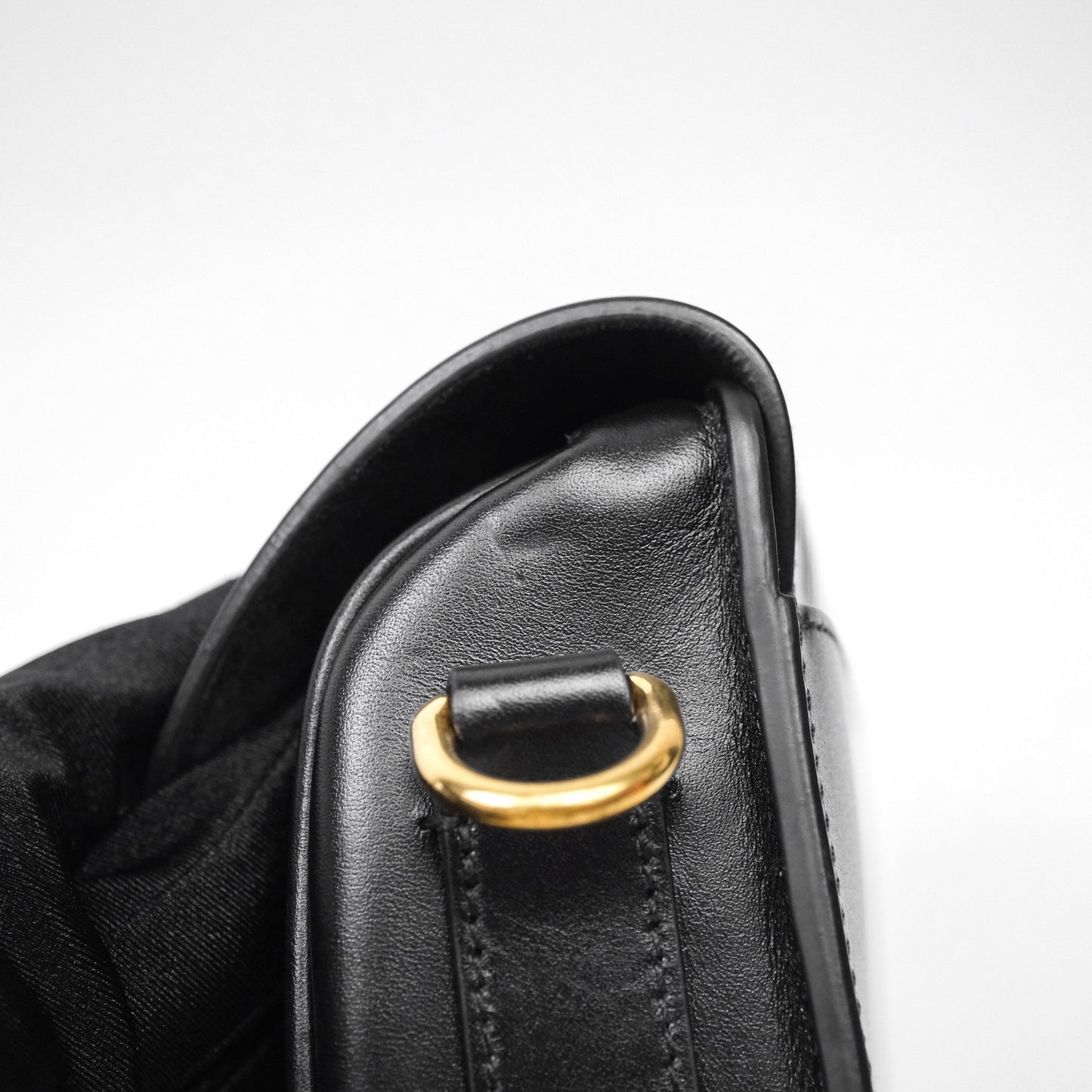Christian Dior Small Bobby Bag Black Box Calfskin