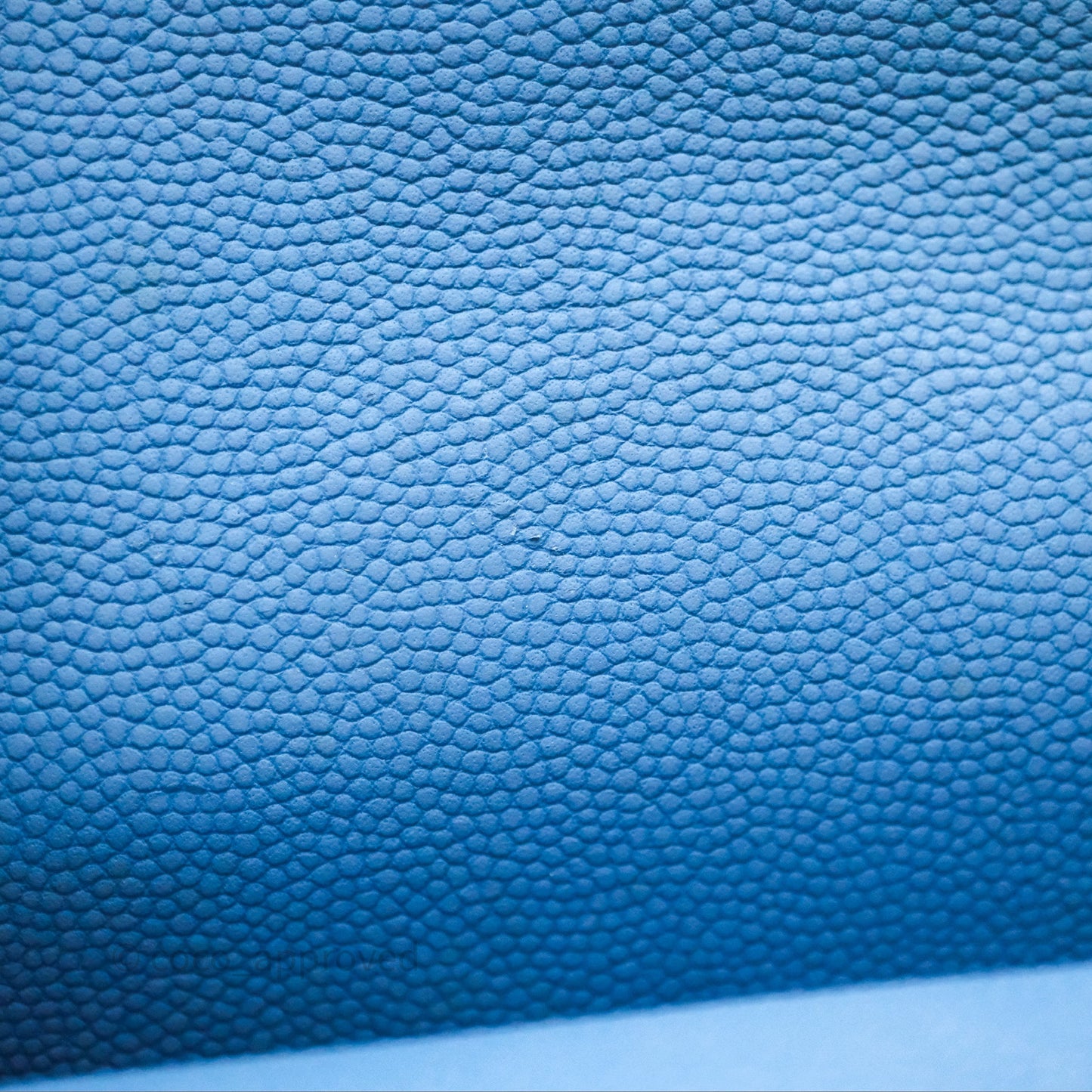 Chanel Small Classic Flap Chevron Blue Caviar Gold Hardware