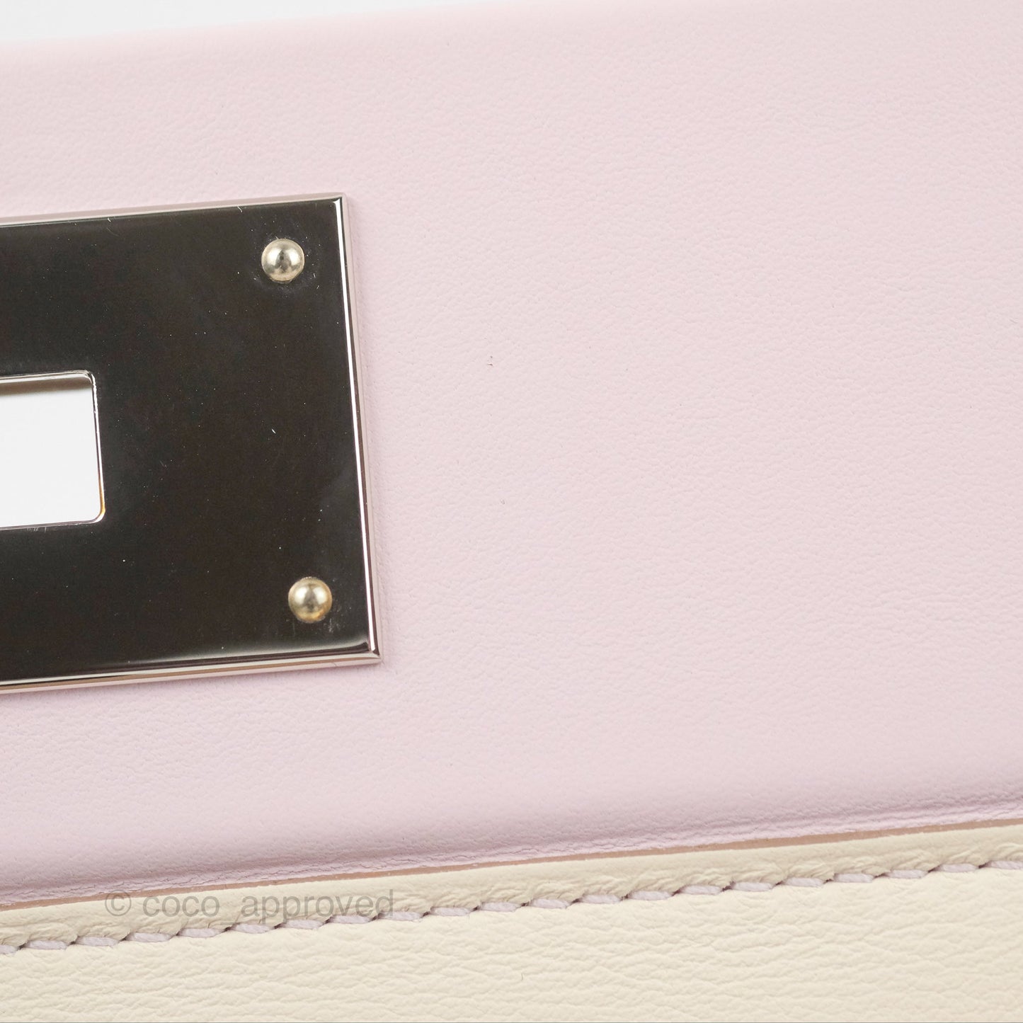 Hermès 24/24 21 Mini Mauve Pale Evercolor Palladium Hardware