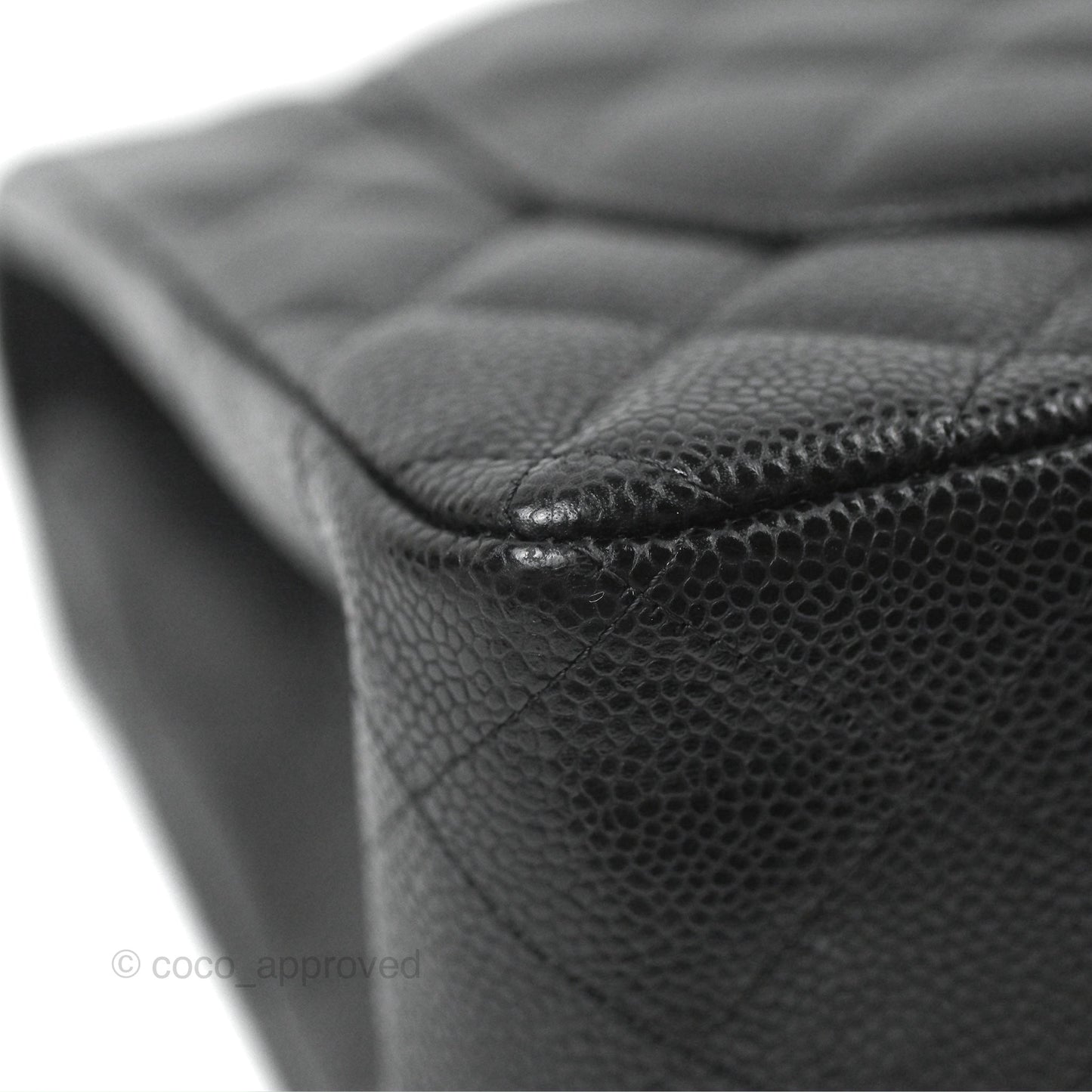 Chanel Jumbo Double Flap Black Caviar Gold Hardware⁣⁣