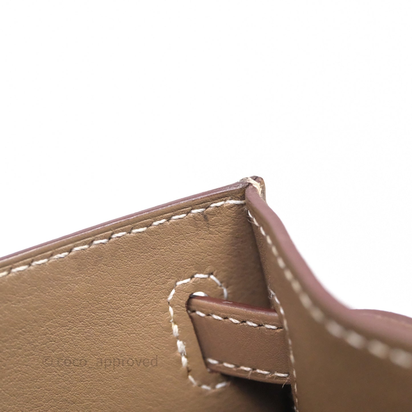 Hermès Kelly Pochette Clutch Etoupe 18 Swift Palladium Hardware