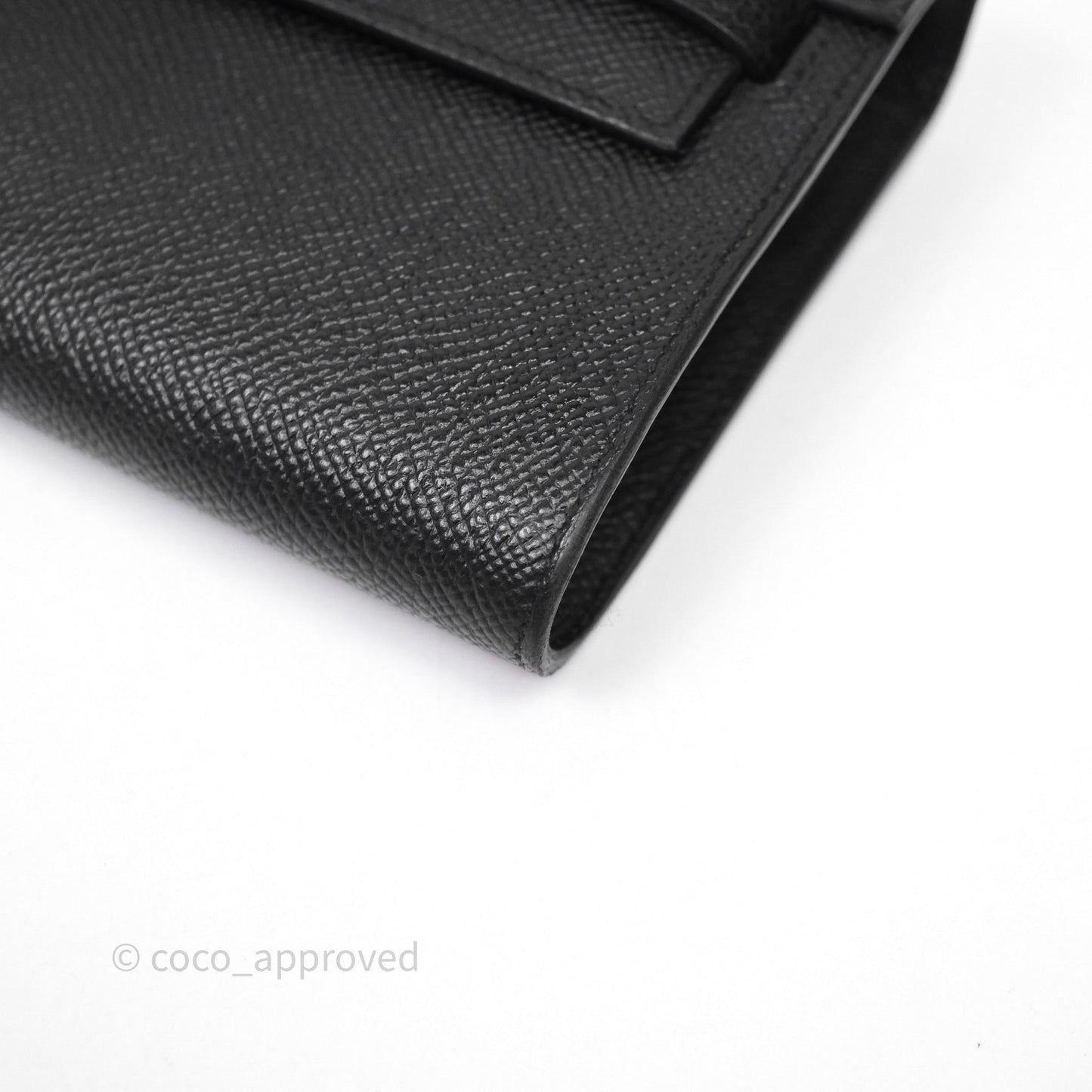 Hermès Kelly To Go Wallet Noir 89 Black Epsom Gold Hardware