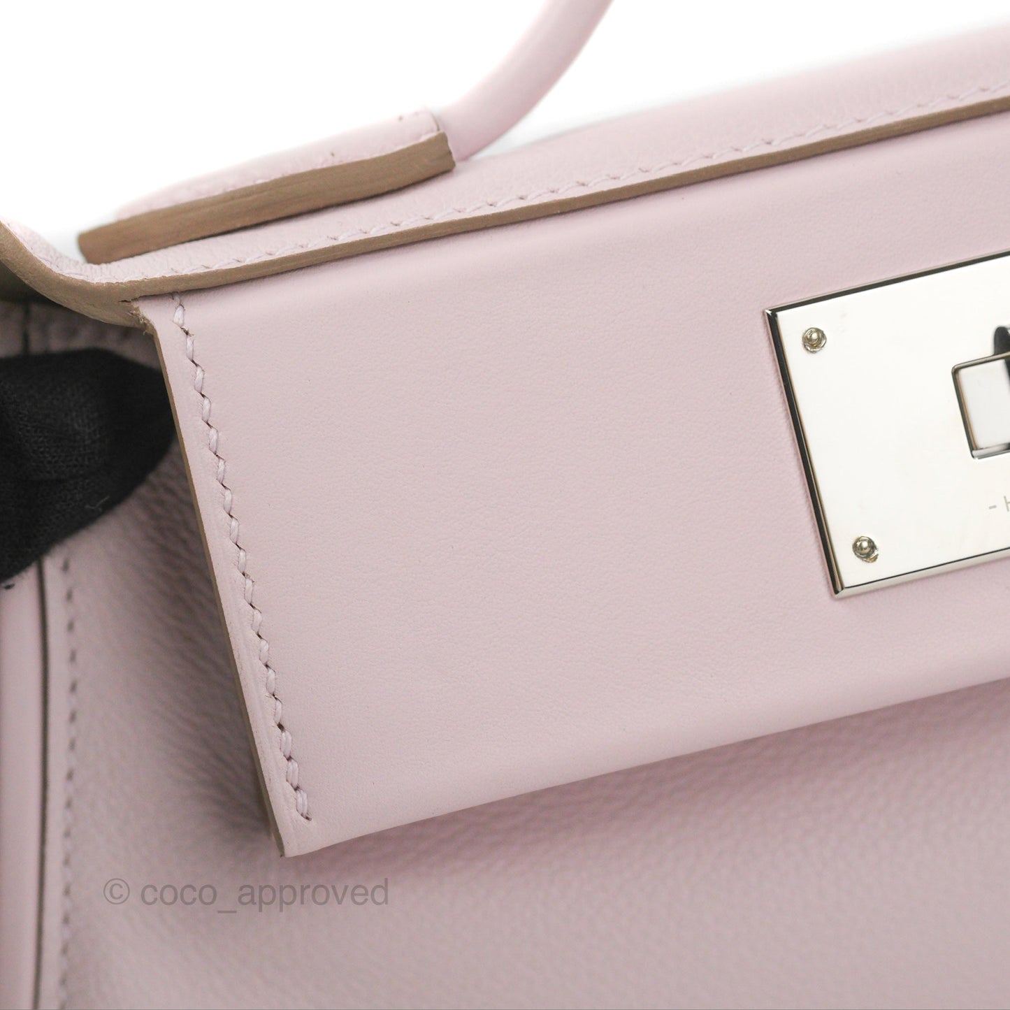 Hermès 24/24 21 Mini Mauve Pale Evercolor Palladium Hardware