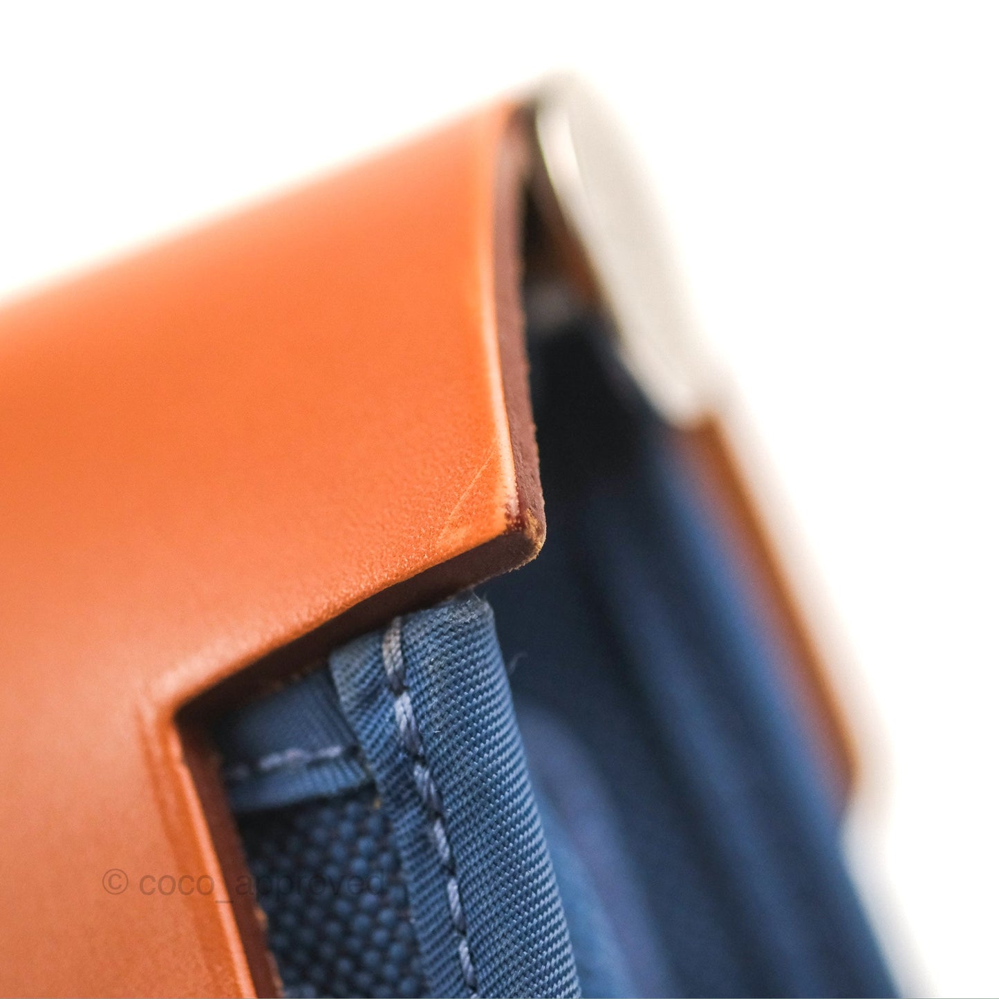 Hermès Herbag Zip 31 Blue/Natural Canvas Palladium Hardware