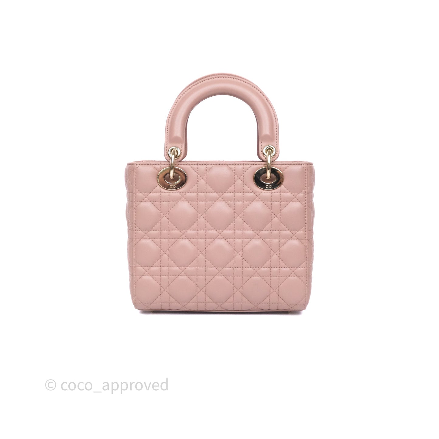 Christian Dior Small Lady Dior My ABCDior Bag Blush Cannage Lambskin