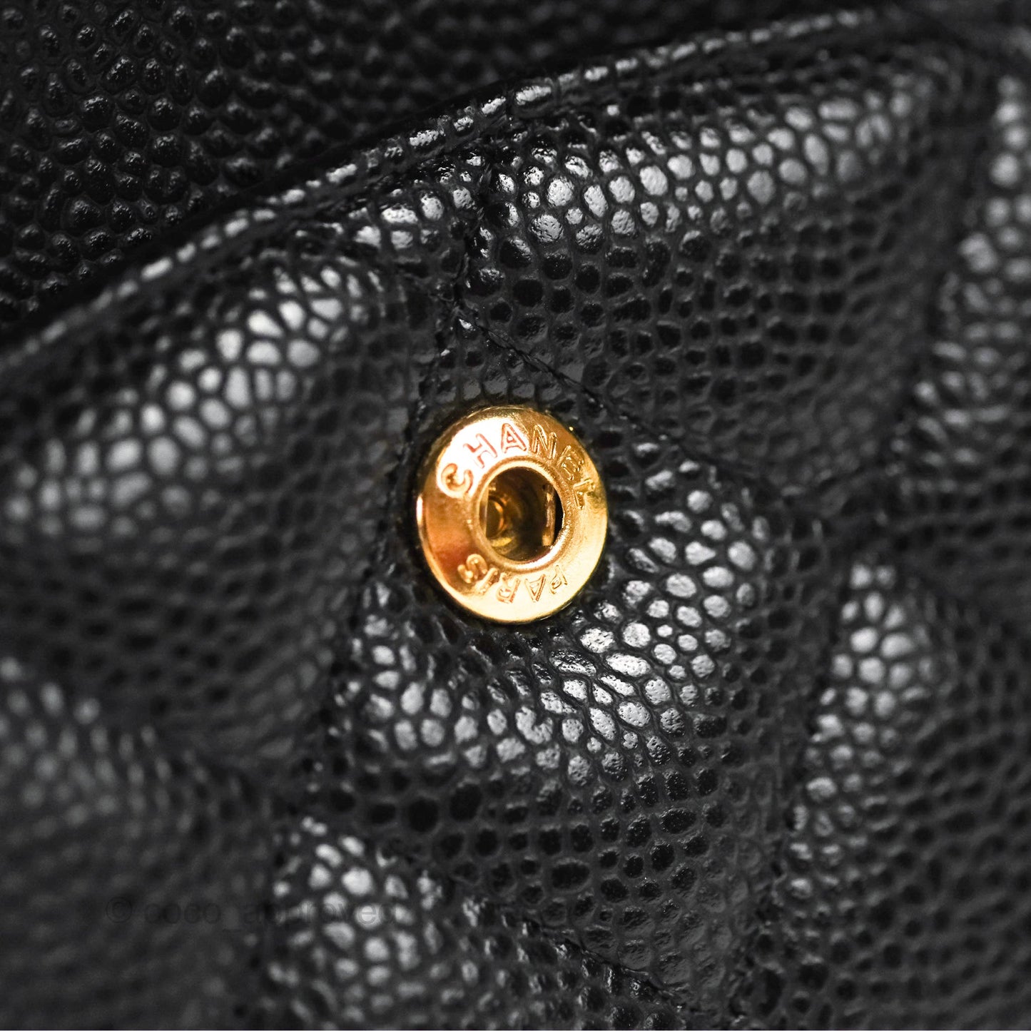 Chanel Jumbo Double Flap Black Caviar Gold Hardware⁣⁣