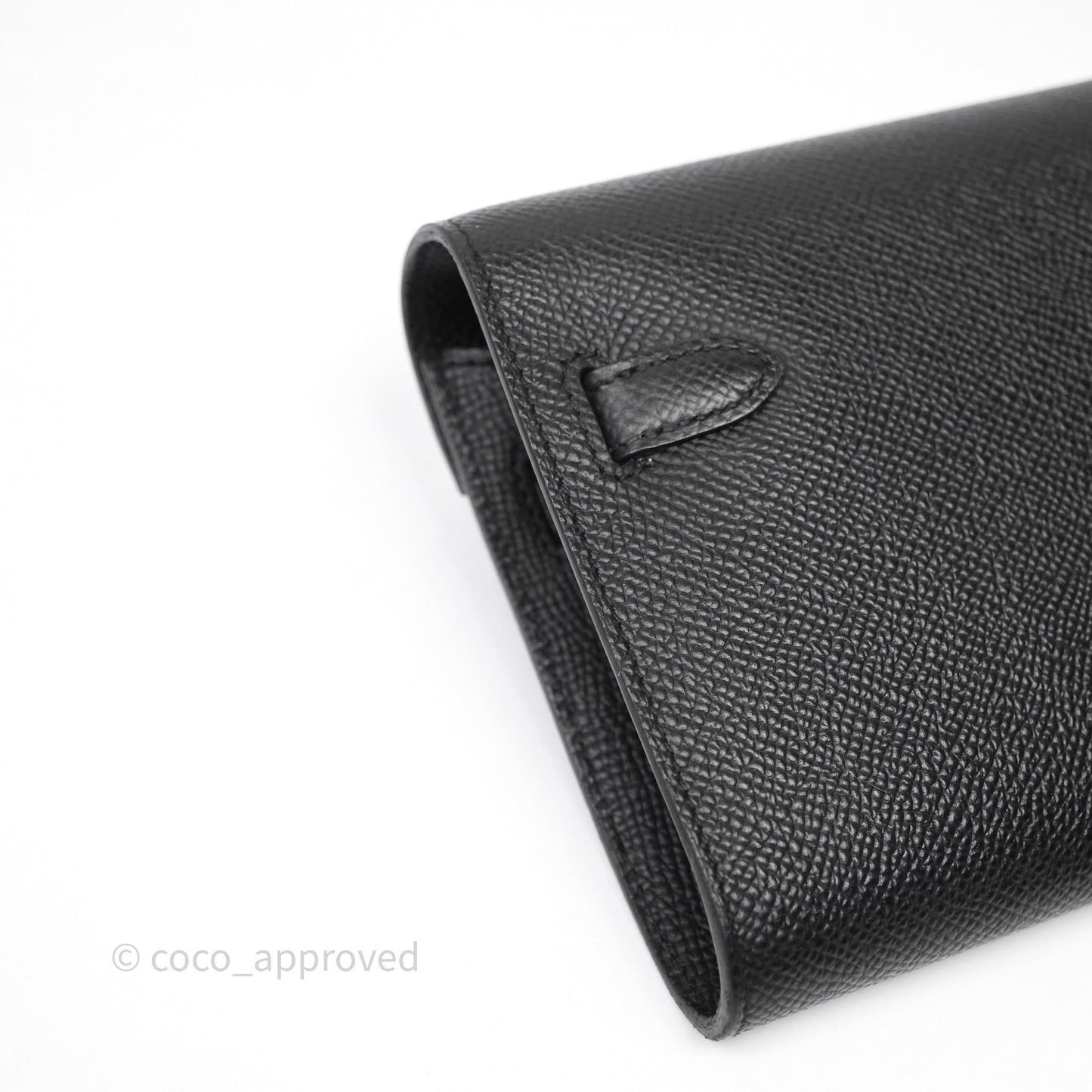 Hermès Kelly To Go Wallet Noir 89 Black Epsom Gold Hardware