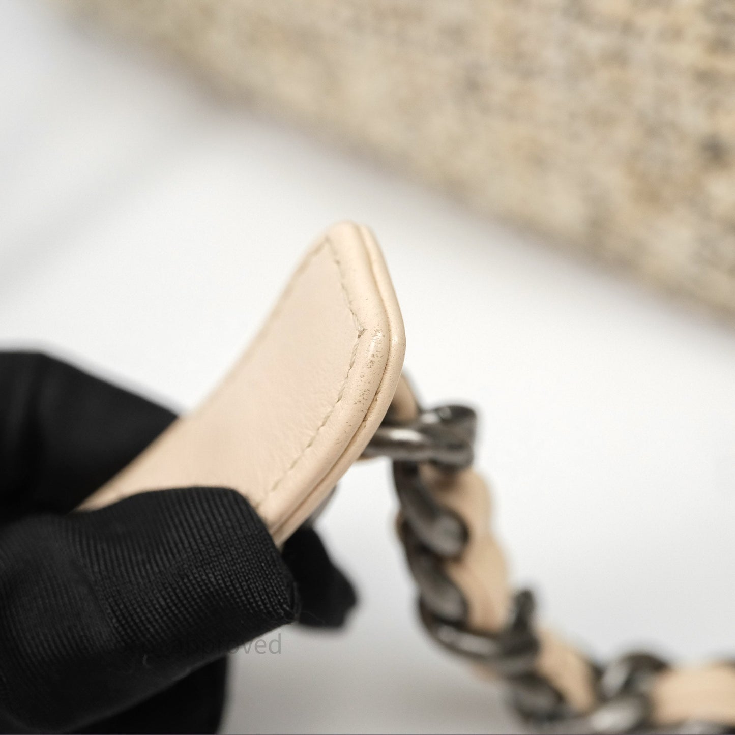 Chanel 19 Small Tweed Oreo Cream Mixed Hardware