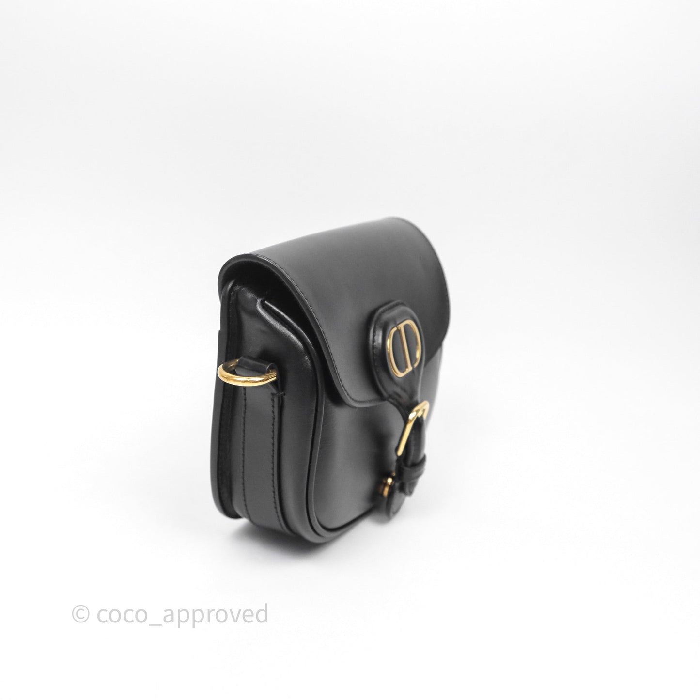 Christian Dior Small Bobby Bag Black Box Calfskin