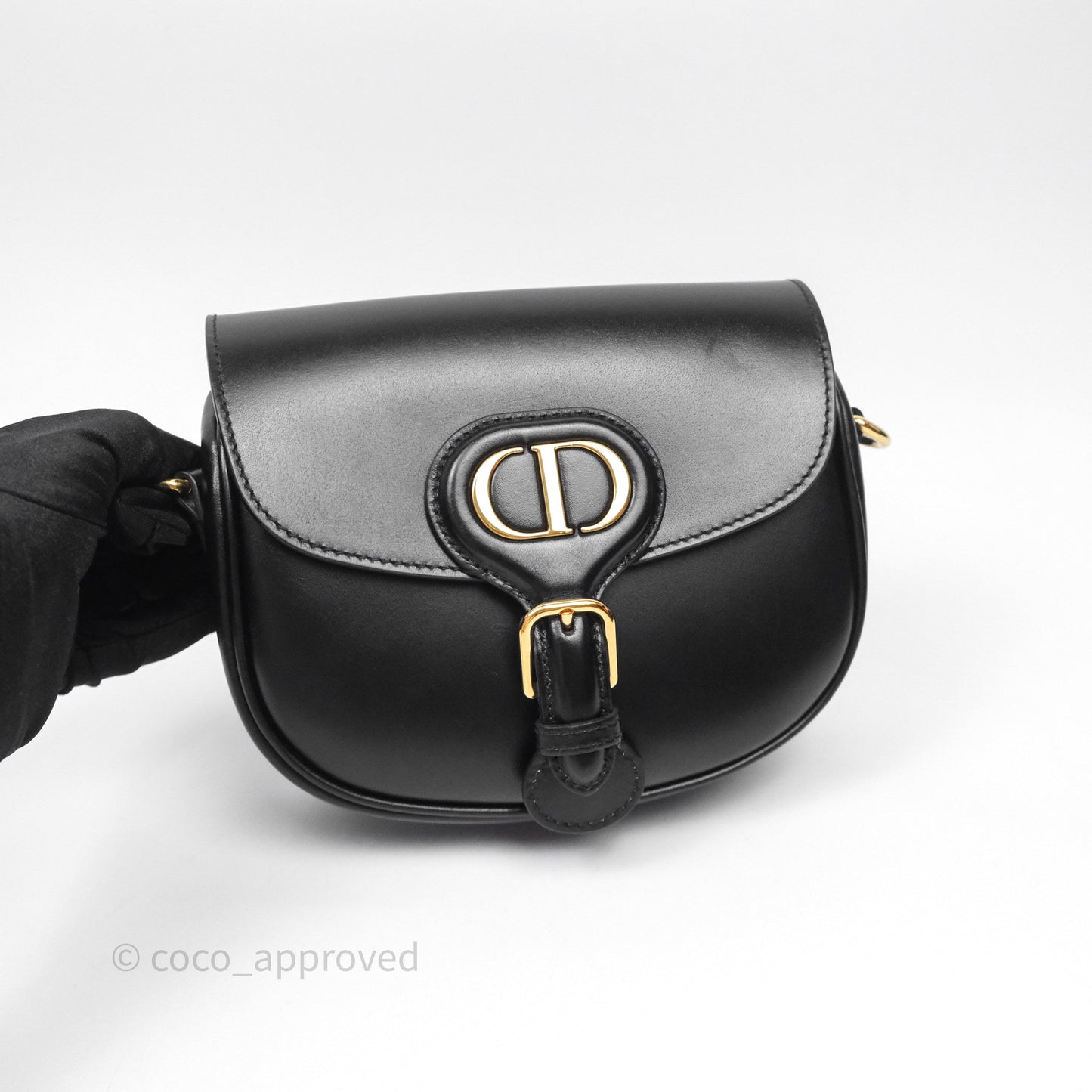 Christian Dior Small Bobby Bag Black Box Calfskin