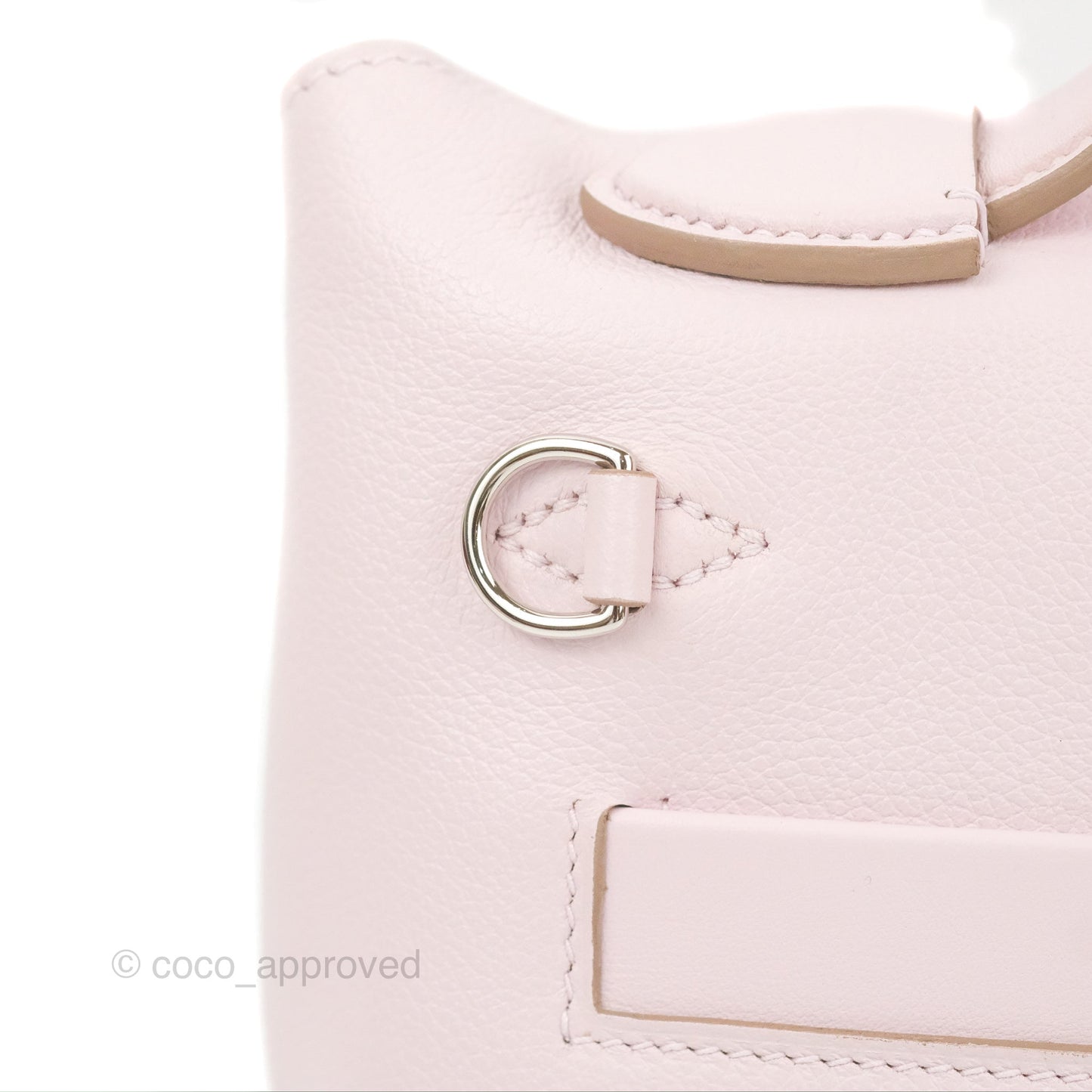 Hermès 24/24 21 Mini Mauve Pale Evercolor Palladium Hardware