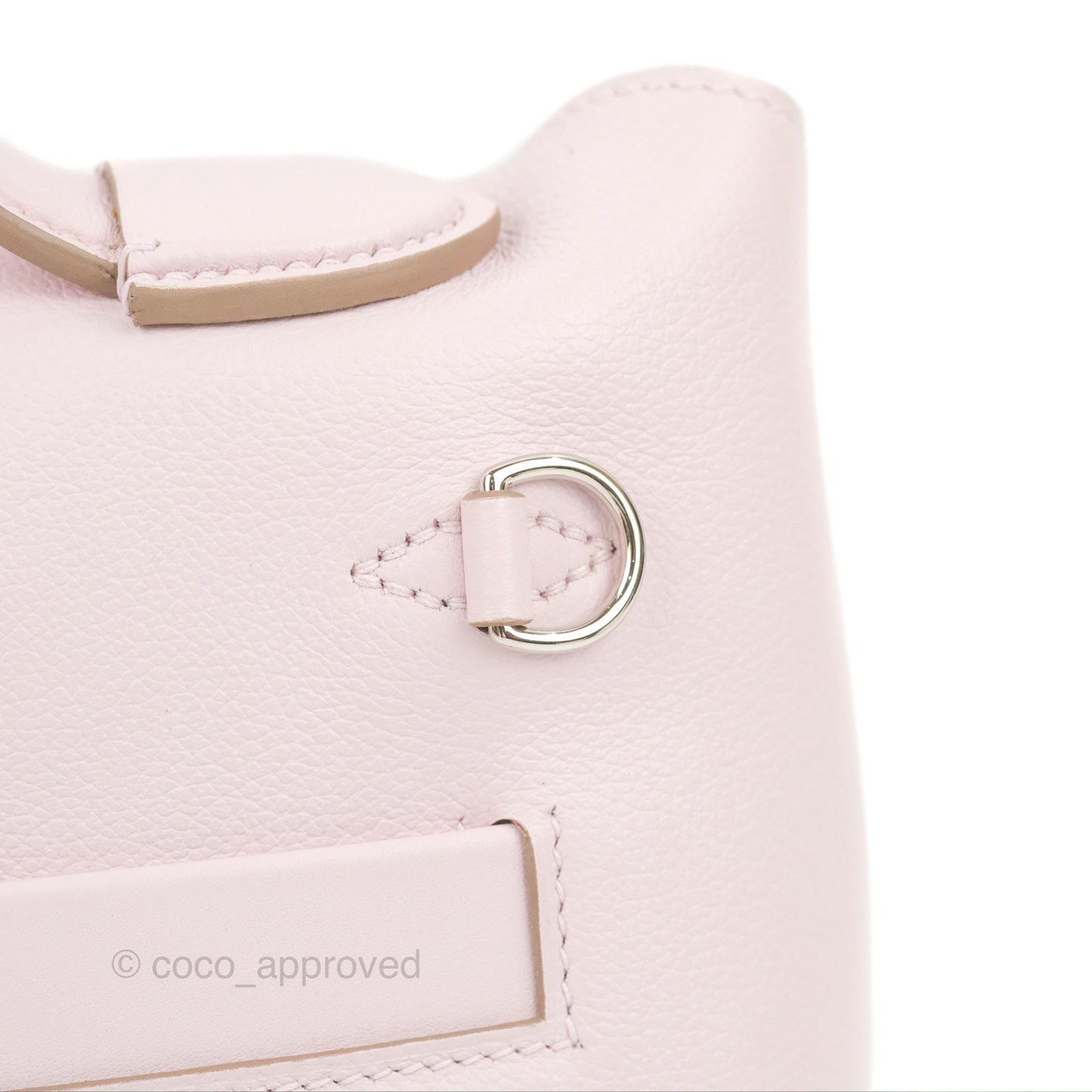 Hermès 24/24 21 Mini Mauve Pale Evercolor Palladium Hardware