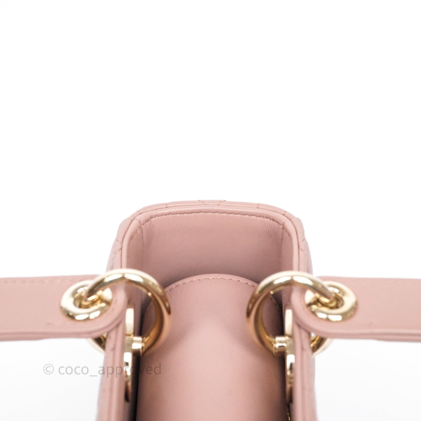 Christian Dior Small Lady Dior My ABCDior Bag Blush Cannage Lambskin