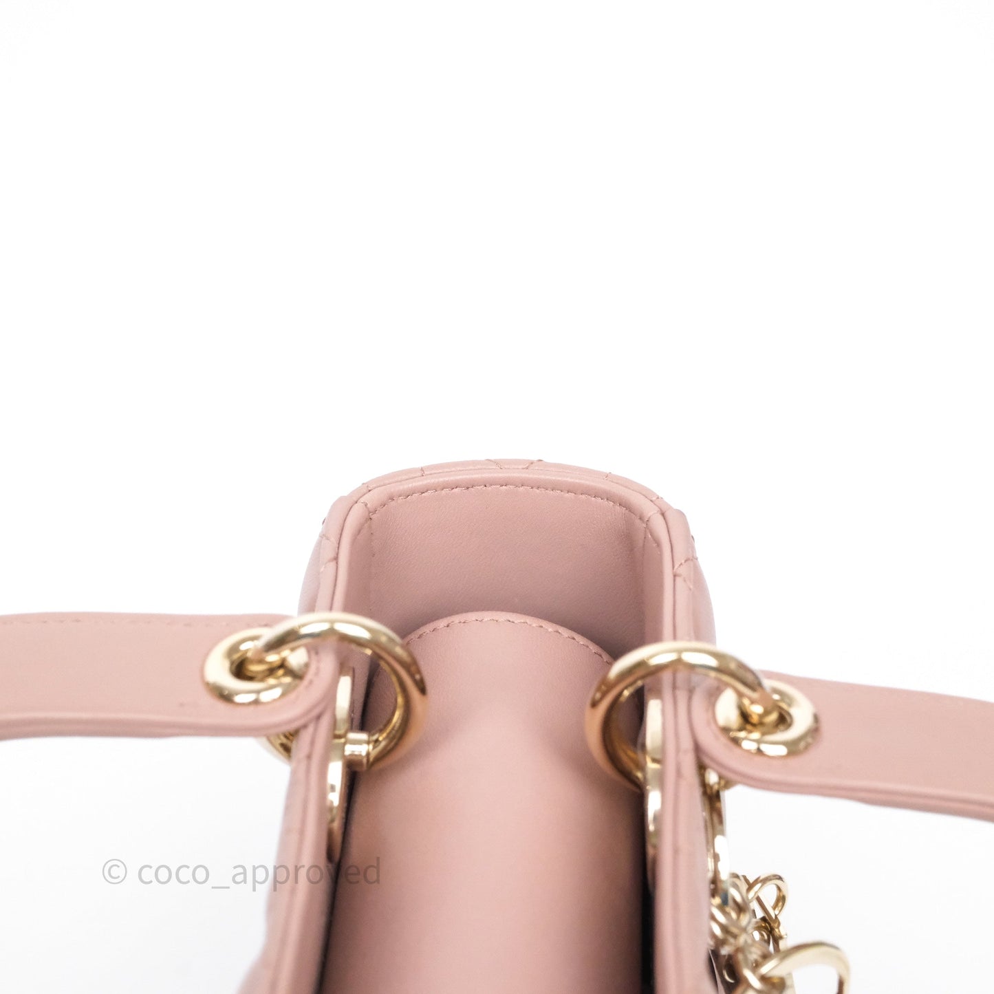 Christian Dior Small Lady Dior My ABCDior Bag Blush Cannage Lambskin
