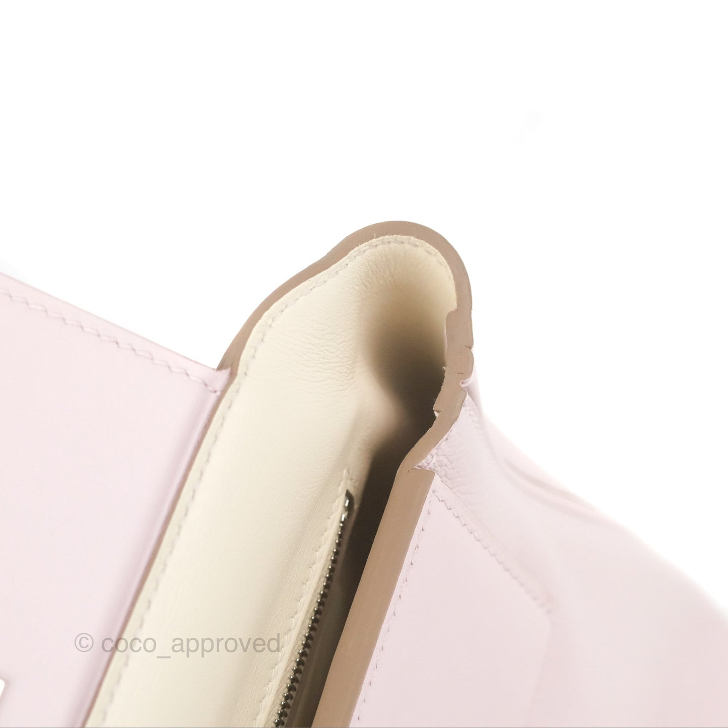 Hermès 24/24 21 Mini Mauve Pale Evercolor Palladium Hardware