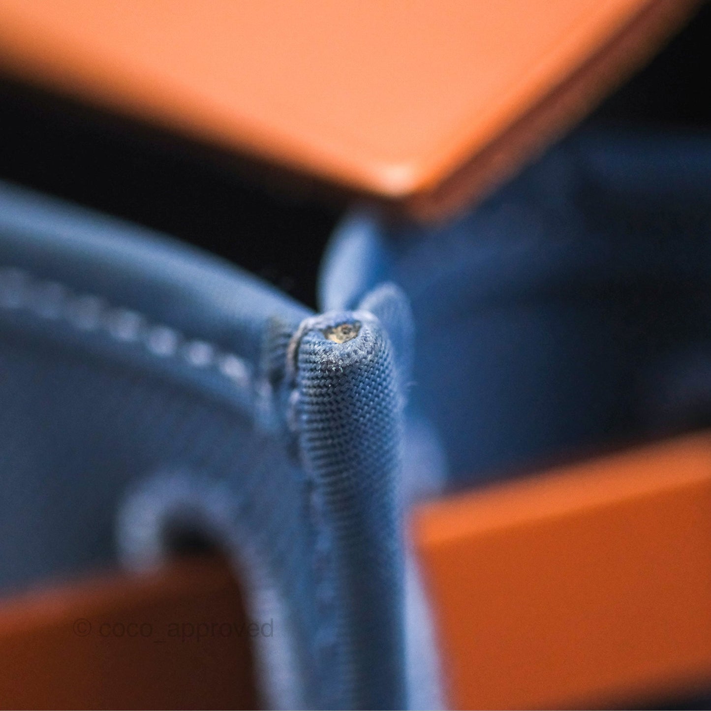 Hermès Herbag Zip 31 Blue/Natural Canvas Palladium Hardware