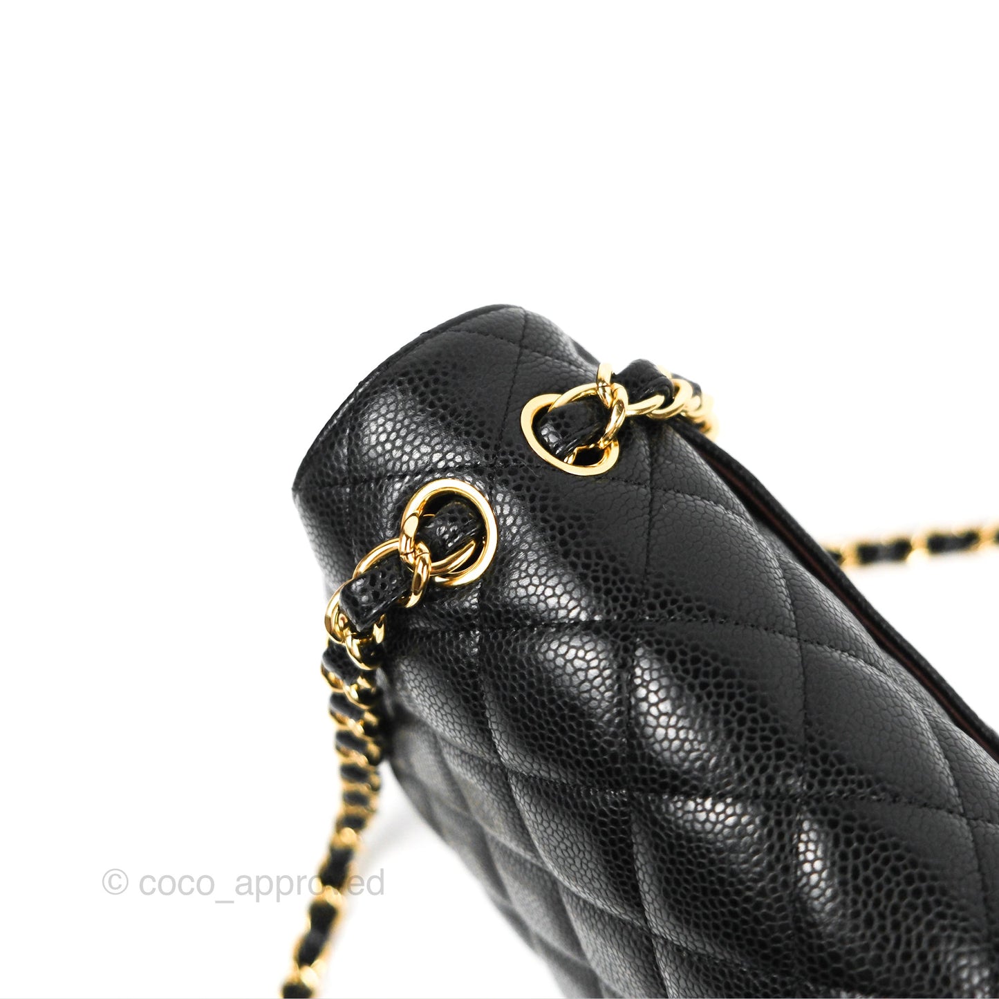 Chanel Jumbo Double Flap Black Caviar Gold Hardware⁣⁣