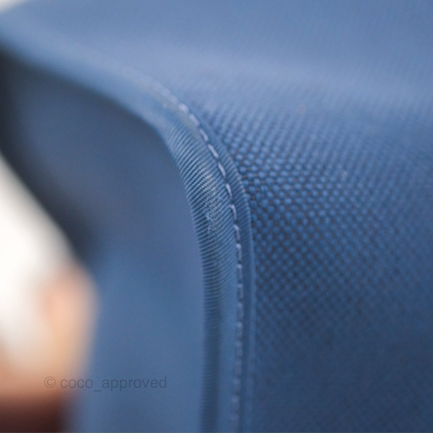 Hermès Herbag Zip 31 Blue/Natural Canvas Palladium Hardware
