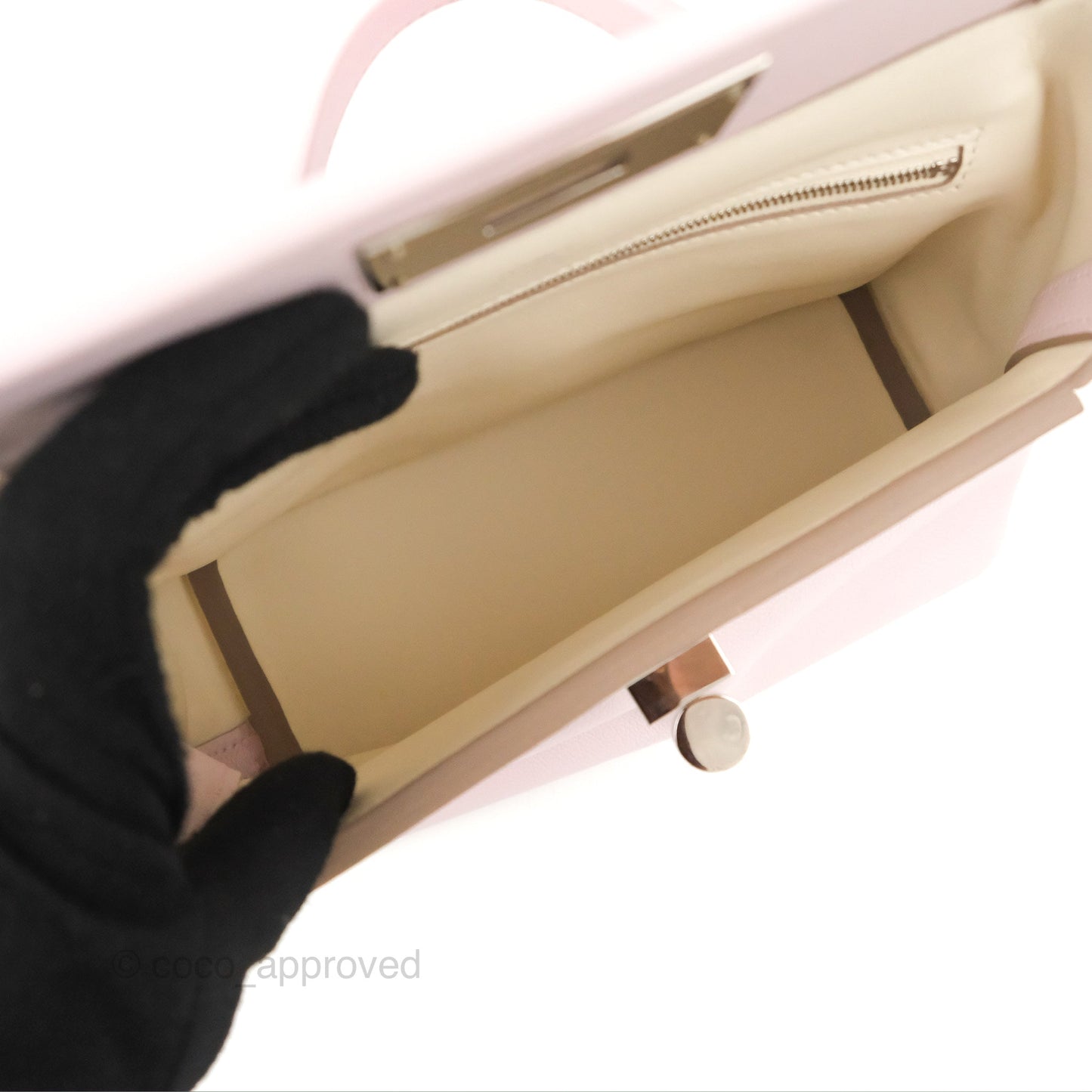Hermès 24/24 21 Mini Mauve Pale Evercolor Palladium Hardware