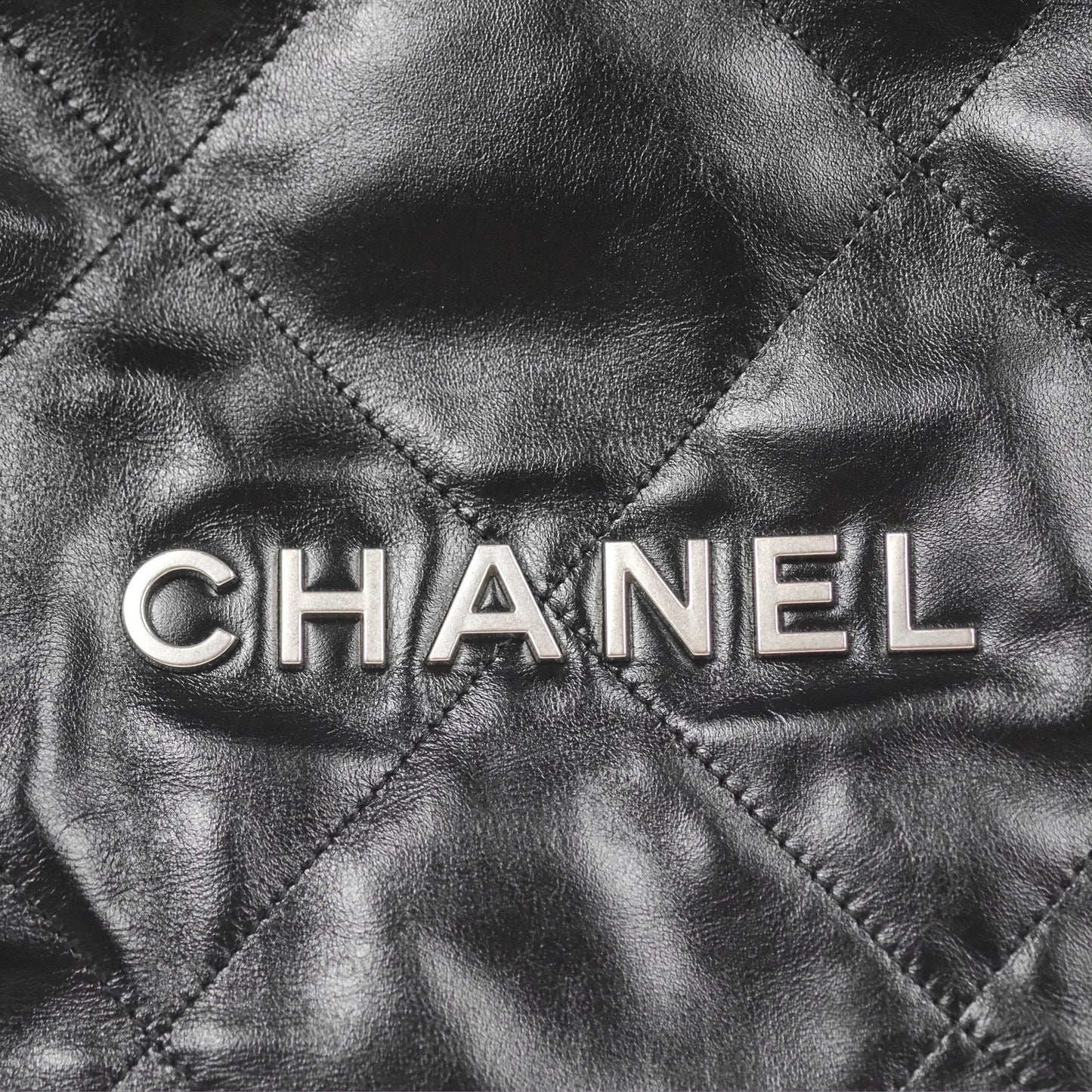 Chanel 22 Small Shiny Calfskin Quilted Backpack Black
