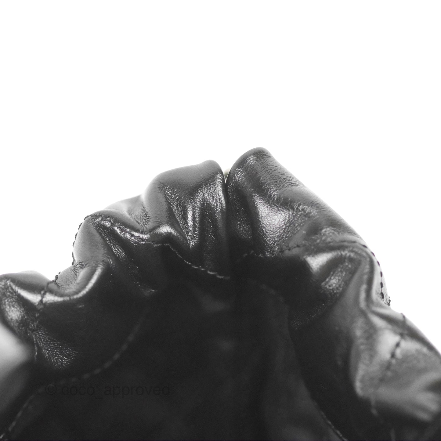 Chanel 22 Small Shiny Calfskin Quilted Backpack Black