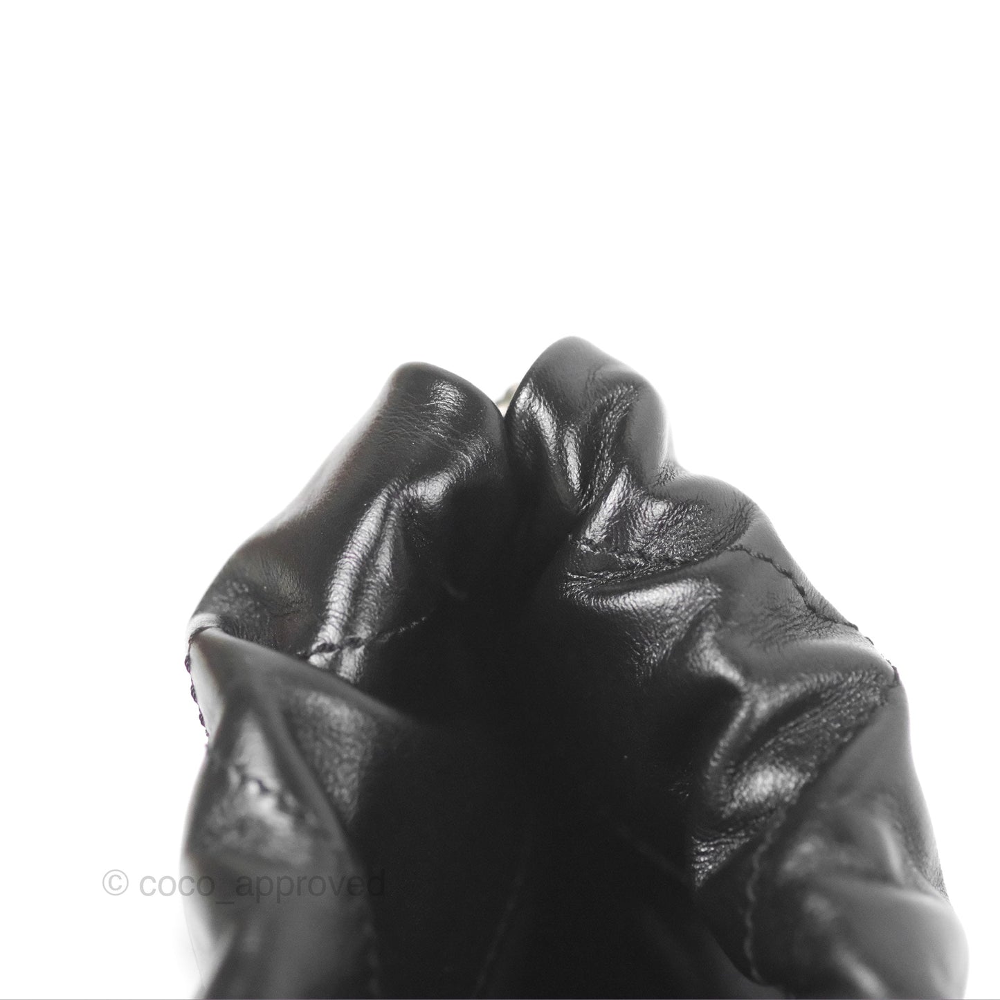 Chanel 22 Small Shiny Calfskin Quilted Backpack Black