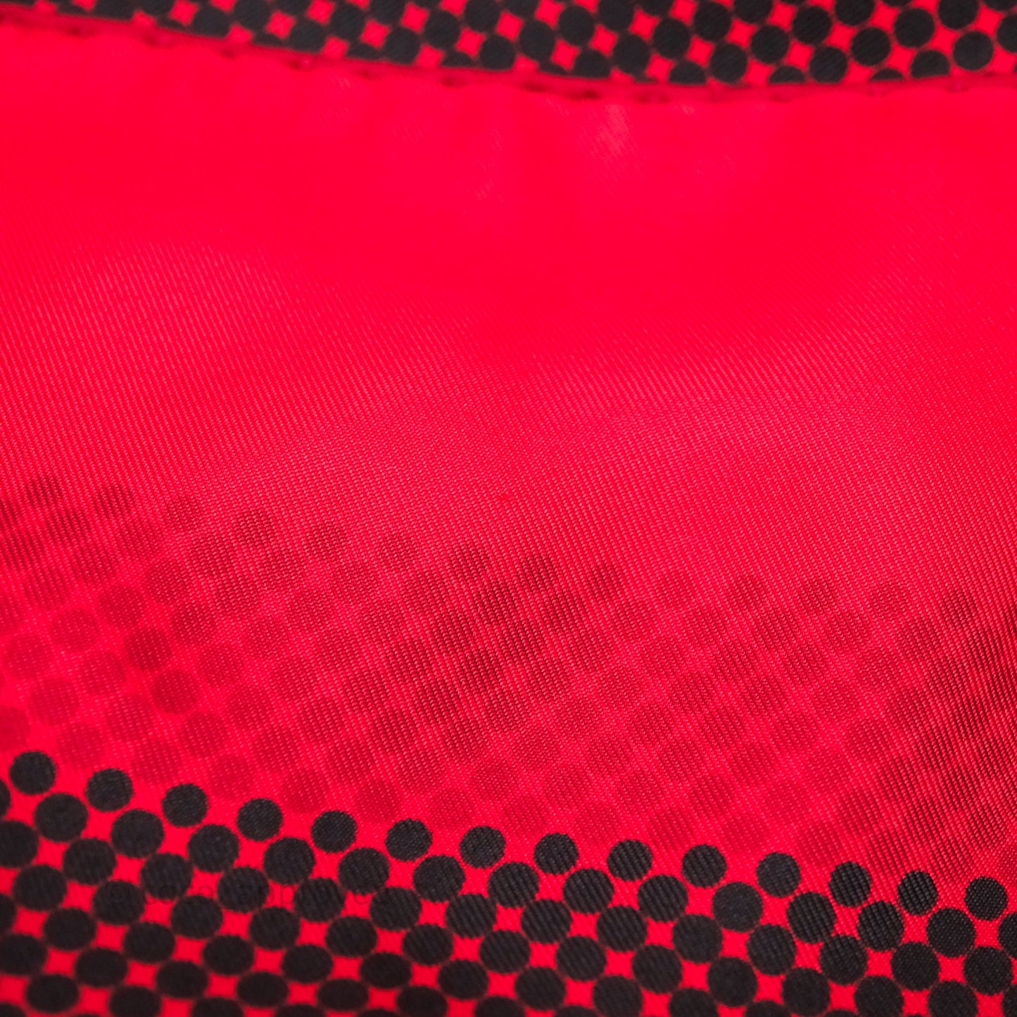 Hermès Red Dot Silk Pocket Square Scarf