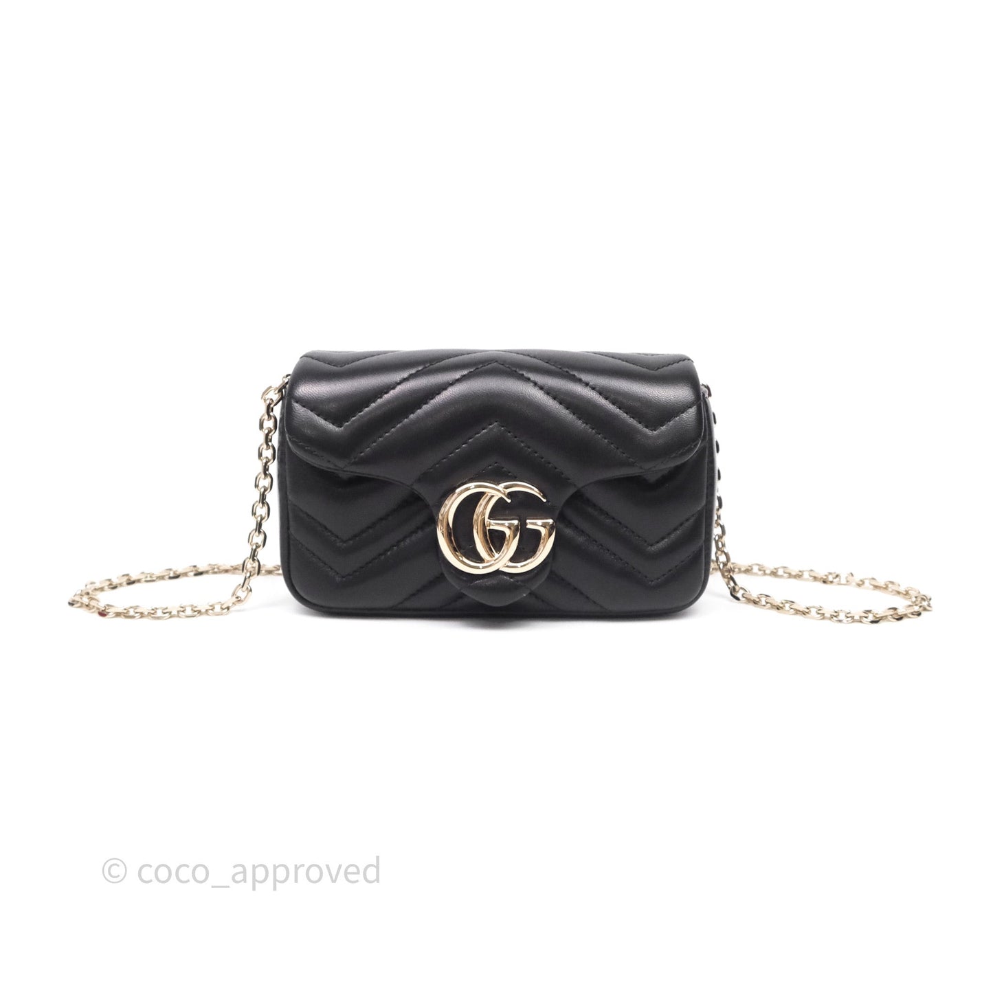 Gucci GG Marmont Super Mini Black Shoulder Bag