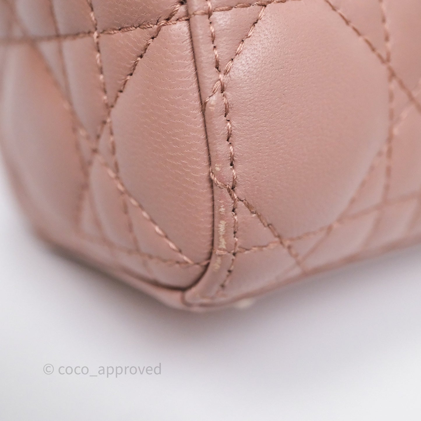 Christian Dior Small Lady Dior My ABCDior Bag Blush Cannage Lambskin