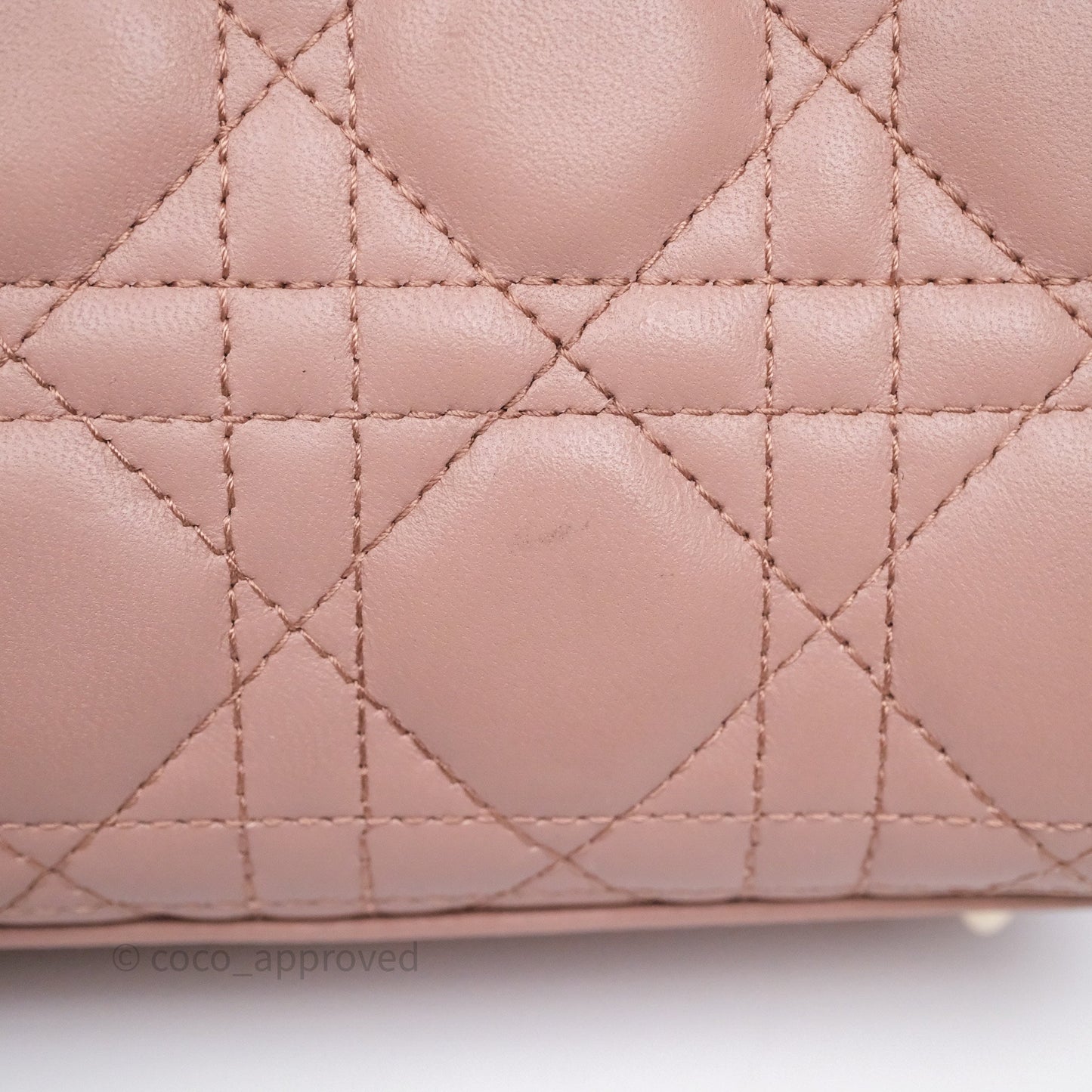Christian Dior Small Lady Dior My ABCDior Bag Blush Cannage Lambskin