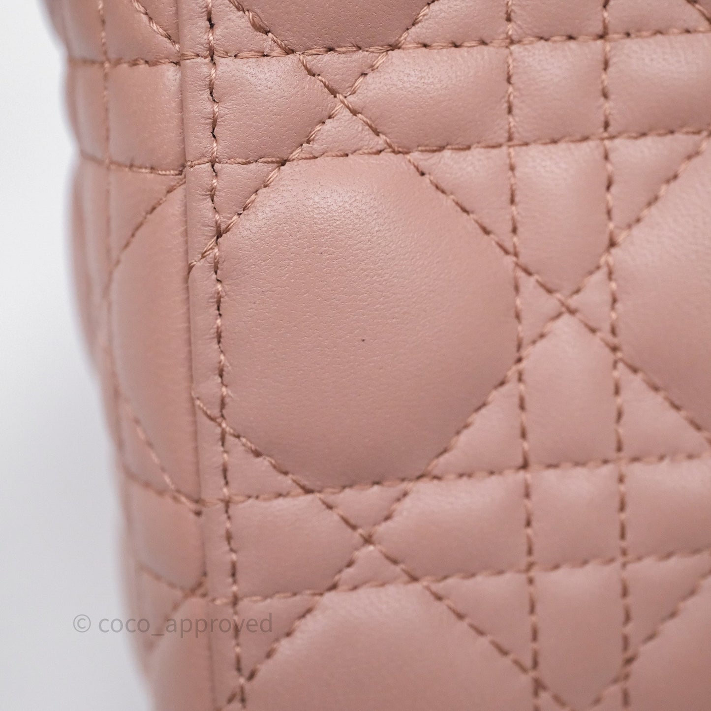 Christian Dior Small Lady Dior My ABCDior Bag Blush Cannage Lambskin