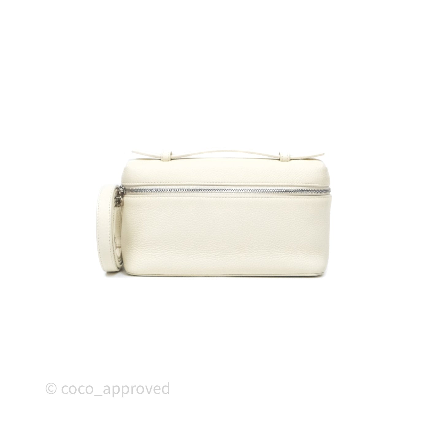 Loro Piana Extra Pocket L19 Ivory White Grained Calfskin
