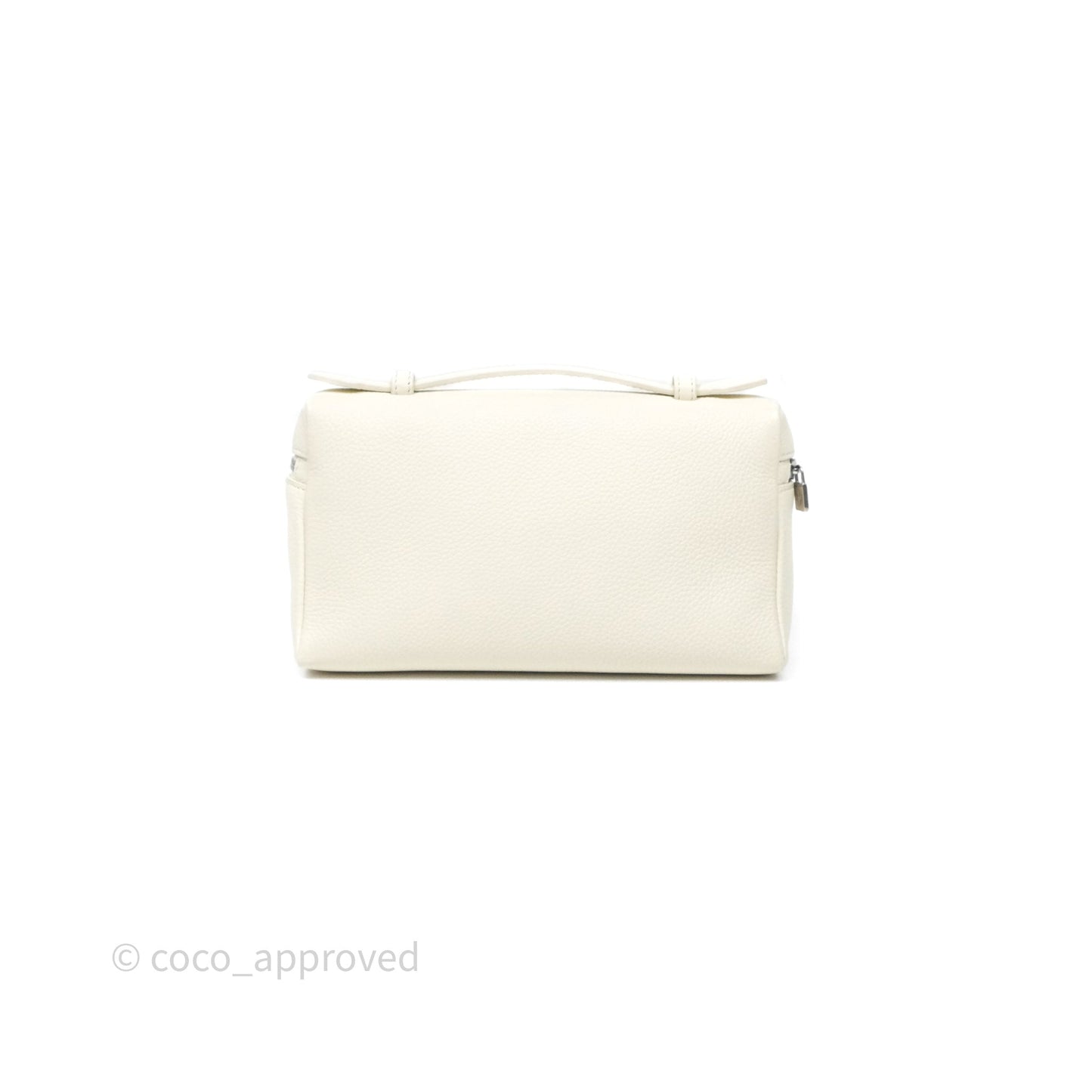 Loro Piana Extra Pocket L19 Ivory White Grained Calfskin