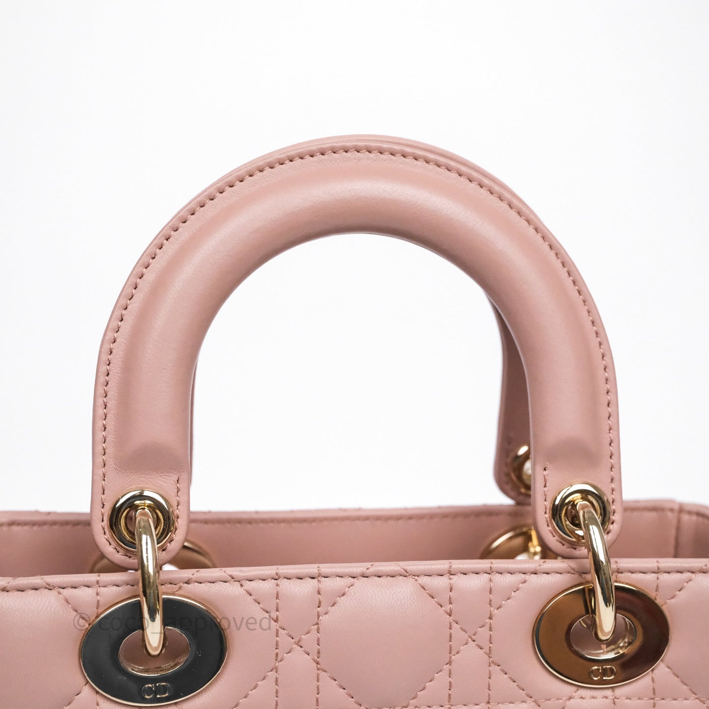 Christian Dior Small Lady Dior My ABCDior Bag Blush Cannage Lambskin