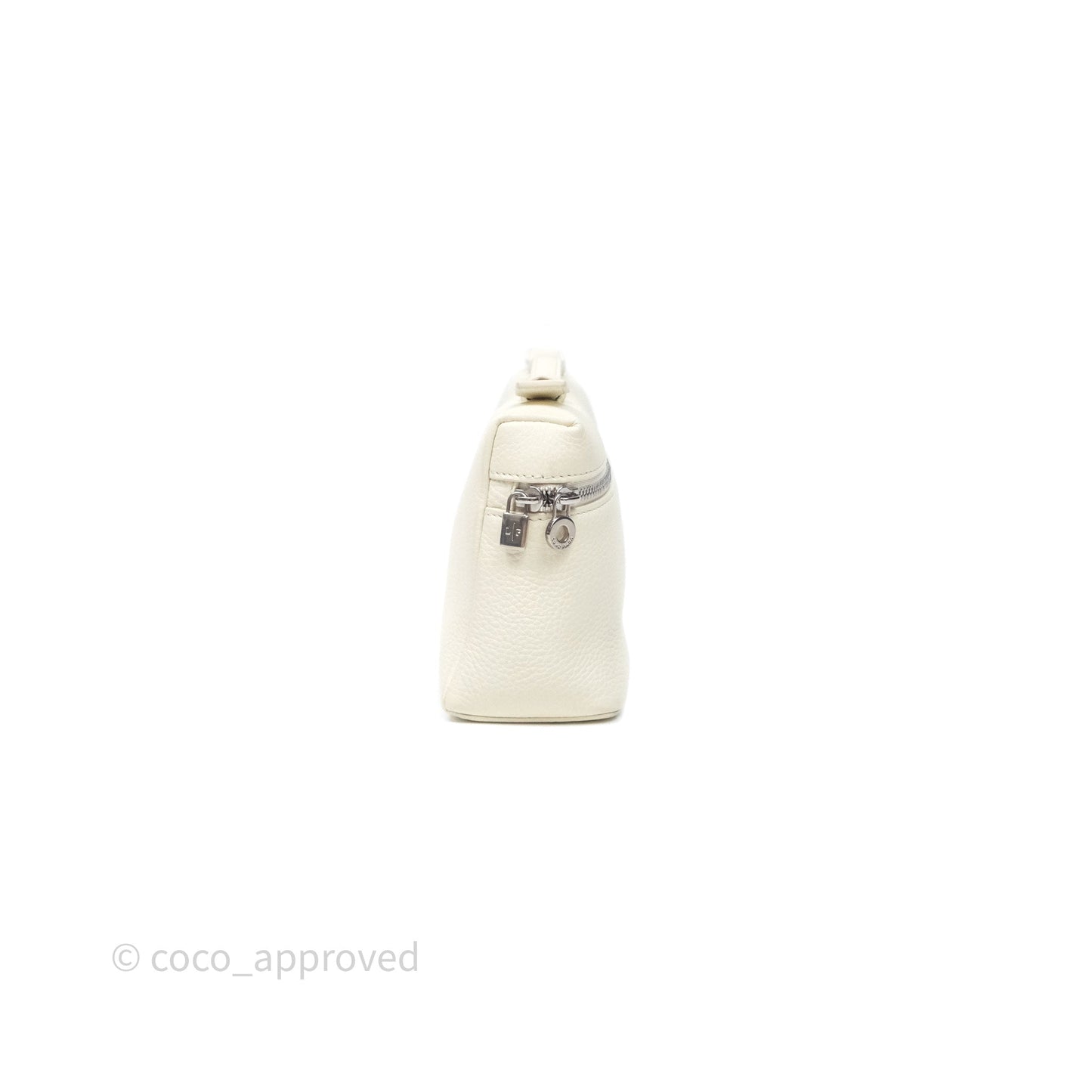 Loro Piana Extra Pocket L19 Ivory White Grained Calfskin