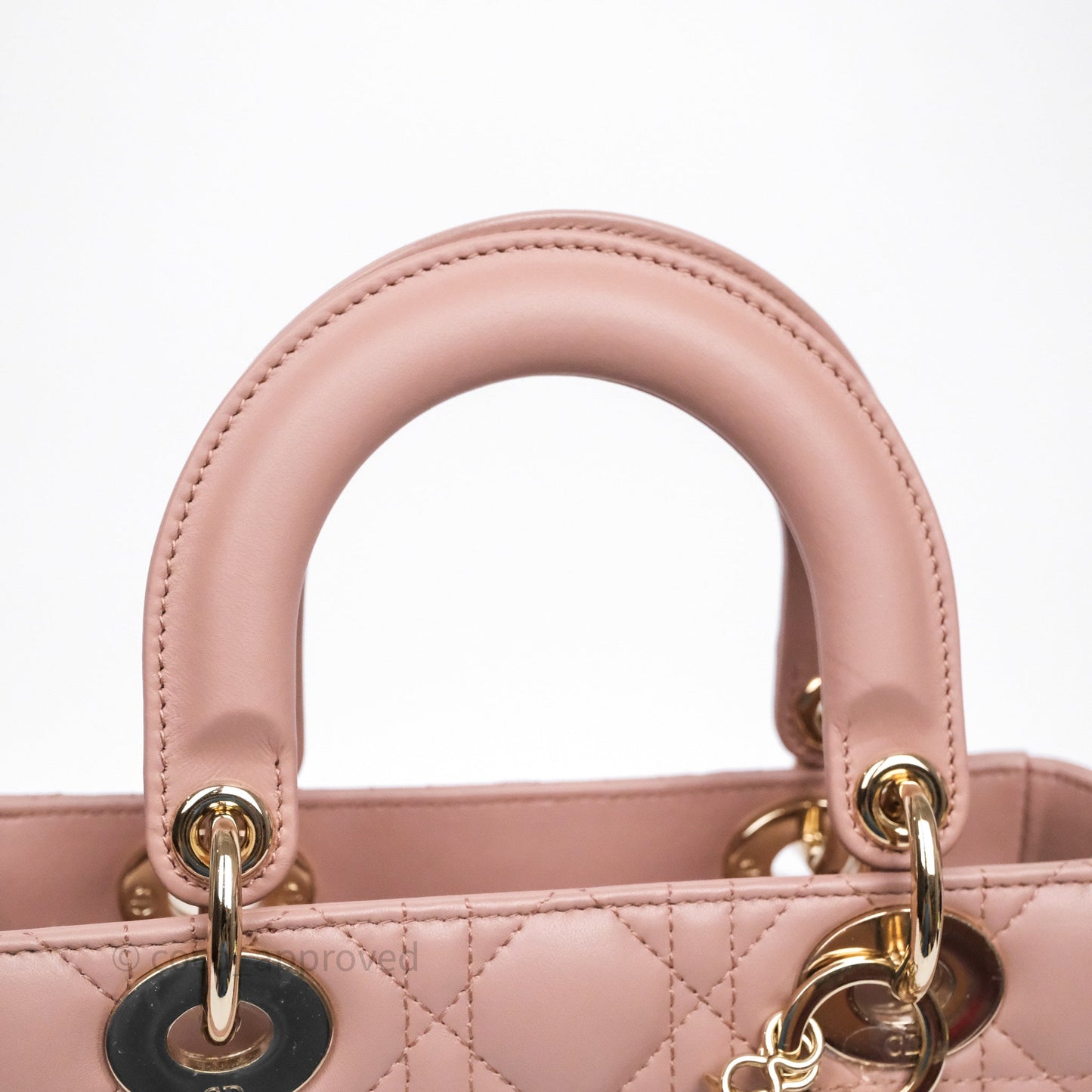 Christian Dior Small Lady Dior My ABCDior Bag Blush Cannage Lambskin