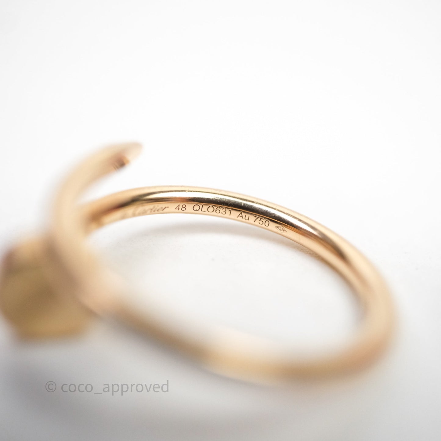 Cartier Juste Un Clou Ring Gold Size 48