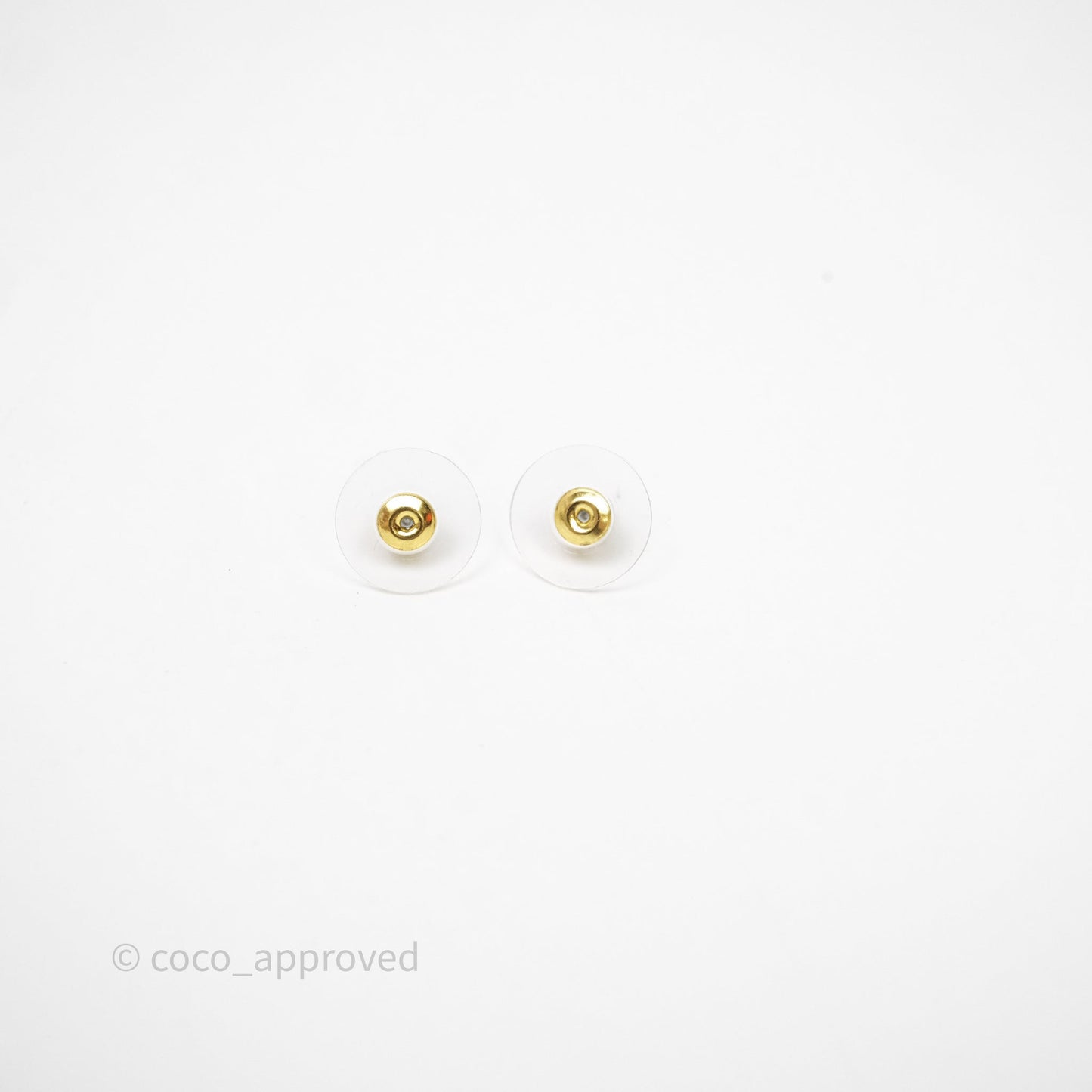 Chanel CC Drop Crystal Earrings Gold Hardware 22C