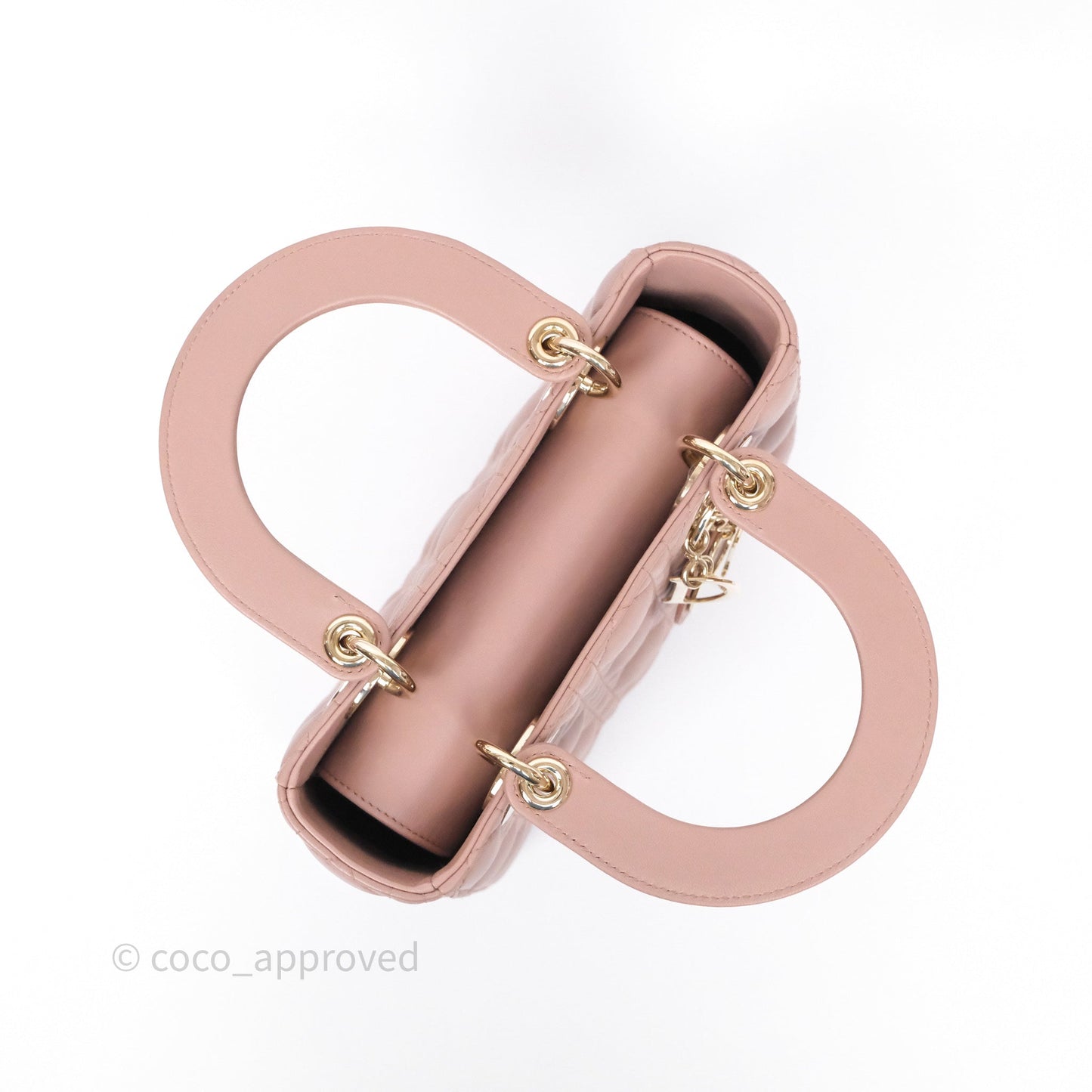 Christian Dior Small Lady Dior My ABCDior Bag Blush Cannage Lambskin