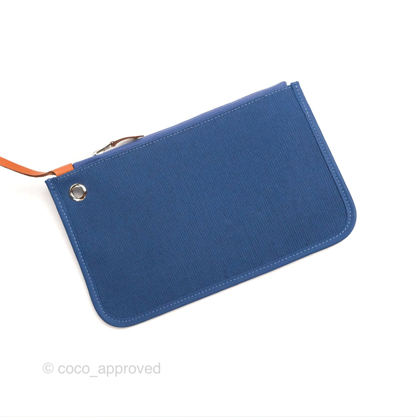 Hermès Herbag Zip 31 Blue/Natural Canvas Palladium Hardware