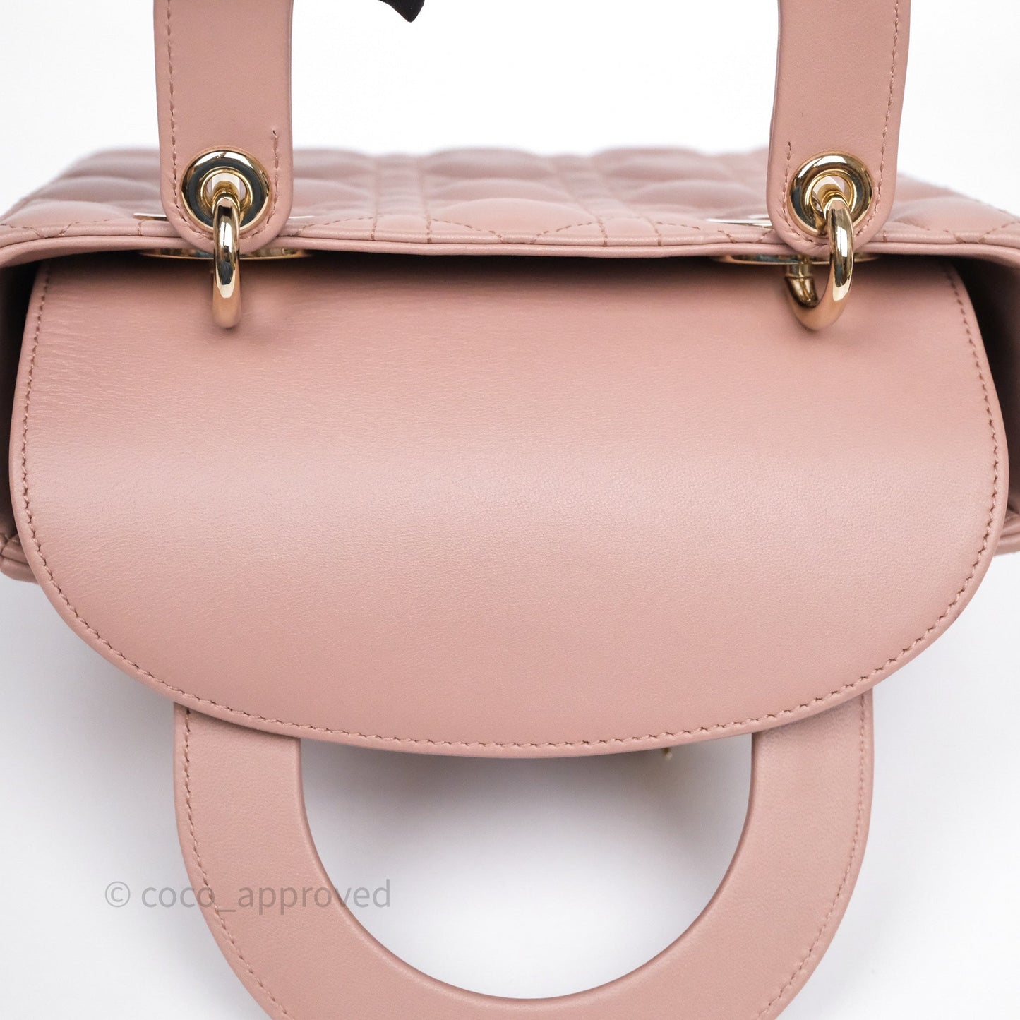 Christian Dior Small Lady Dior My ABCDior Bag Blush Cannage Lambskin