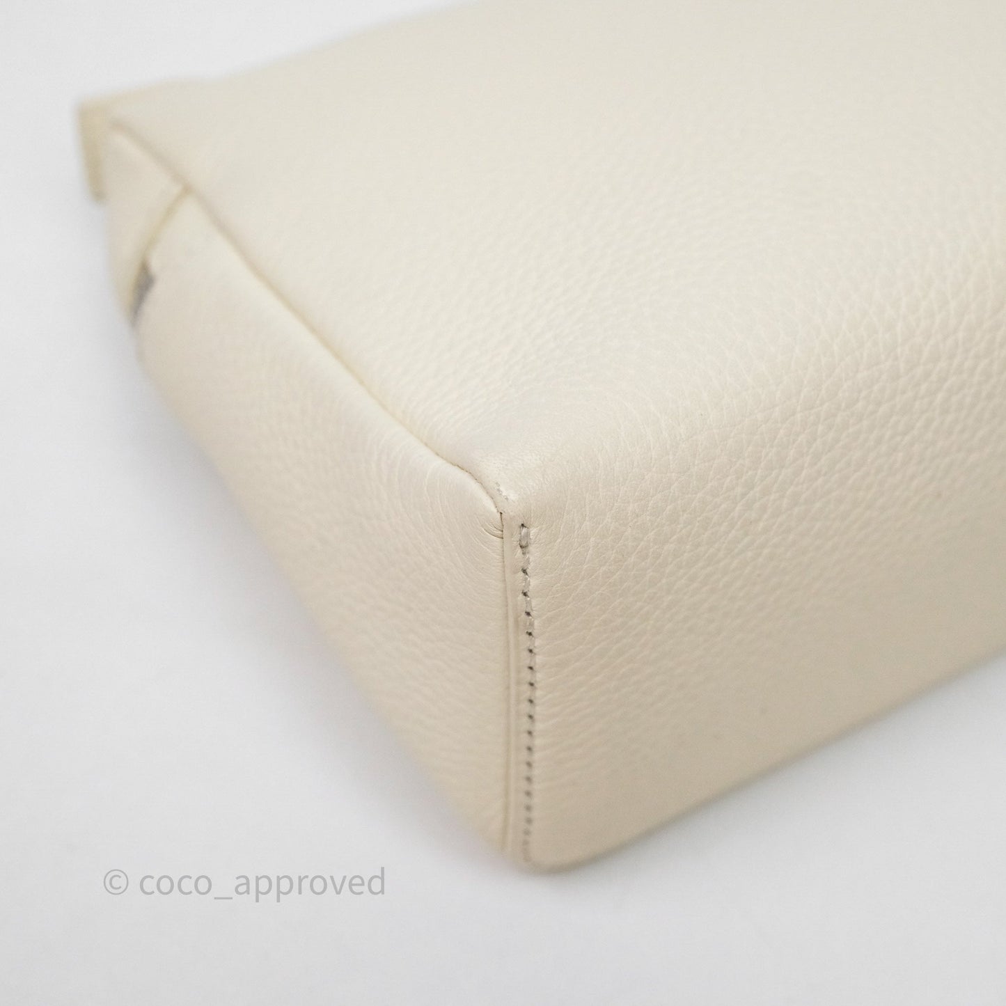 Loro Piana Extra Pocket L19 Ivory White Grained Calfskin